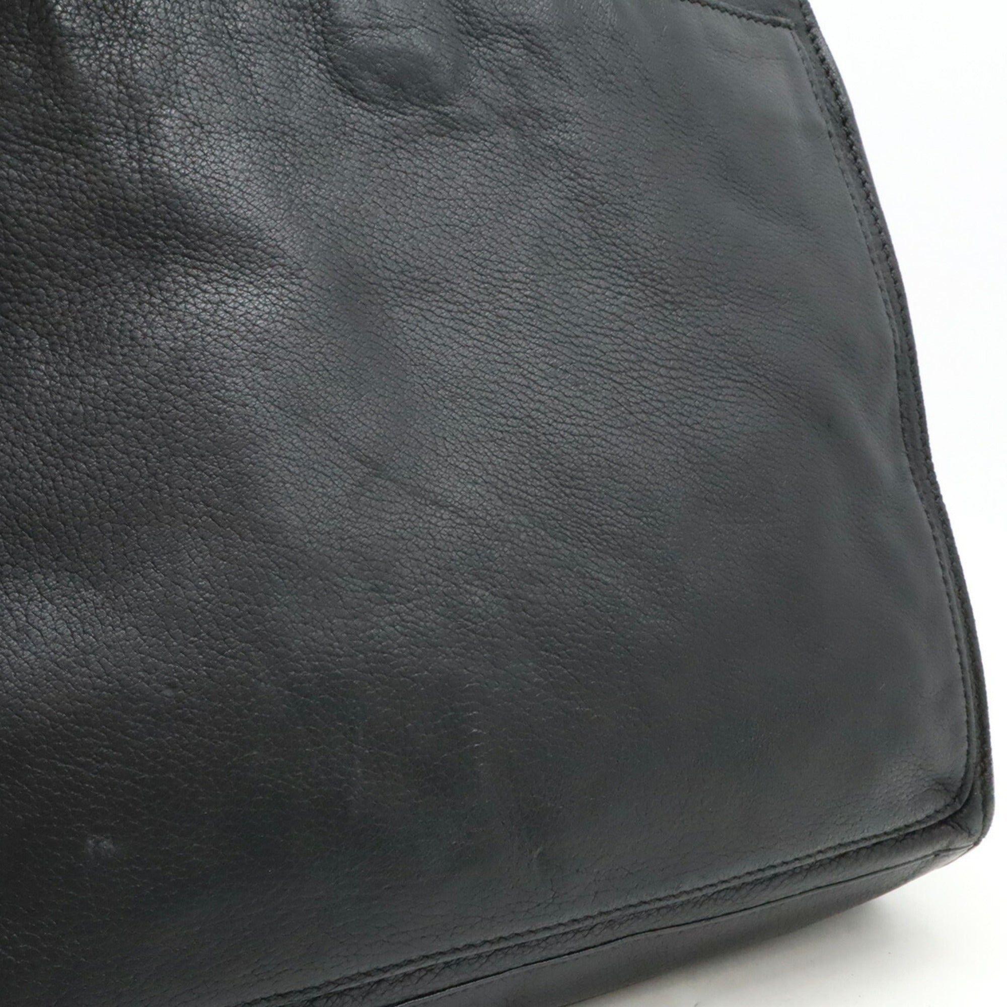 Chanel Black Leather Shoulder Bag Tote Bag