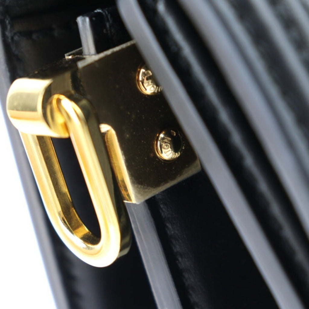 Louis Vuitton Black Leather Pochette Shoulder Bag