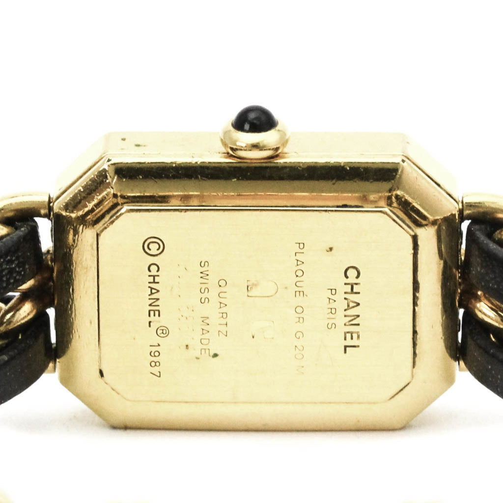 Chanel Premiere Rock Quartz Watch Plated Metal And Leather Watch