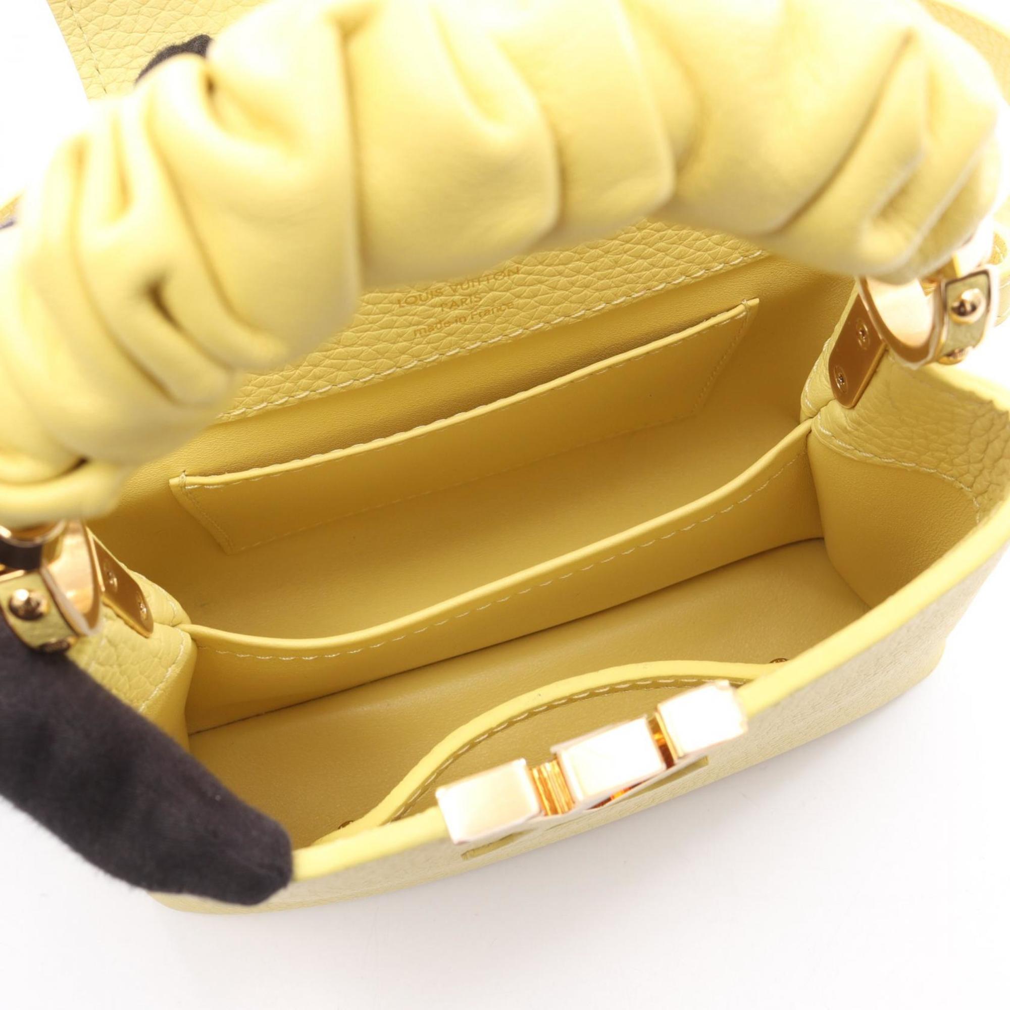Louis Vuitton Yellow Leather Handbag