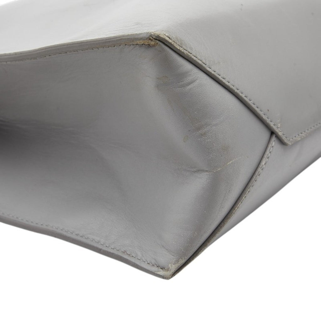 Balenciaga Gray Metal Leather Handbag Tote
