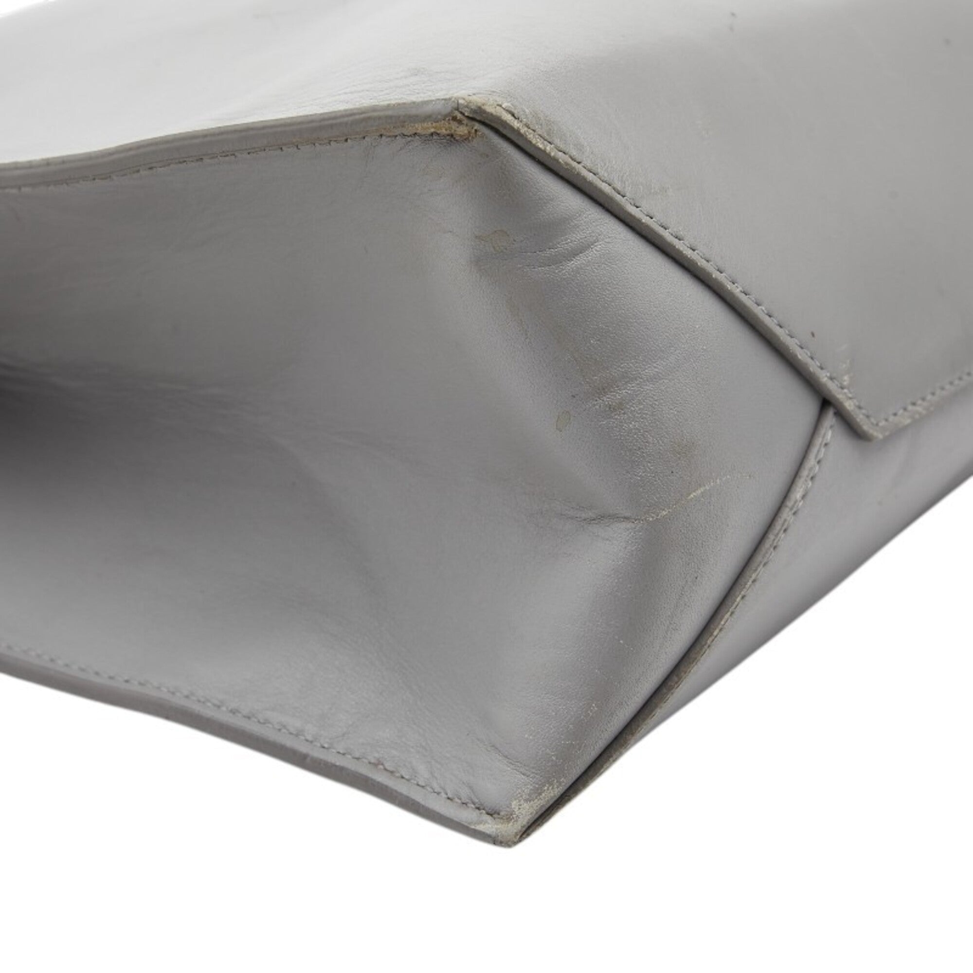 Balenciaga Gray Metal Leather Handbag Tote