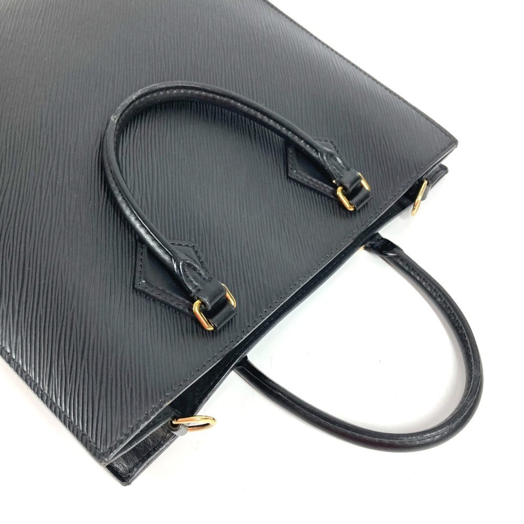 Louis Vuitton Black Epi Leather Handbag Shoulder Bag Tote Bag