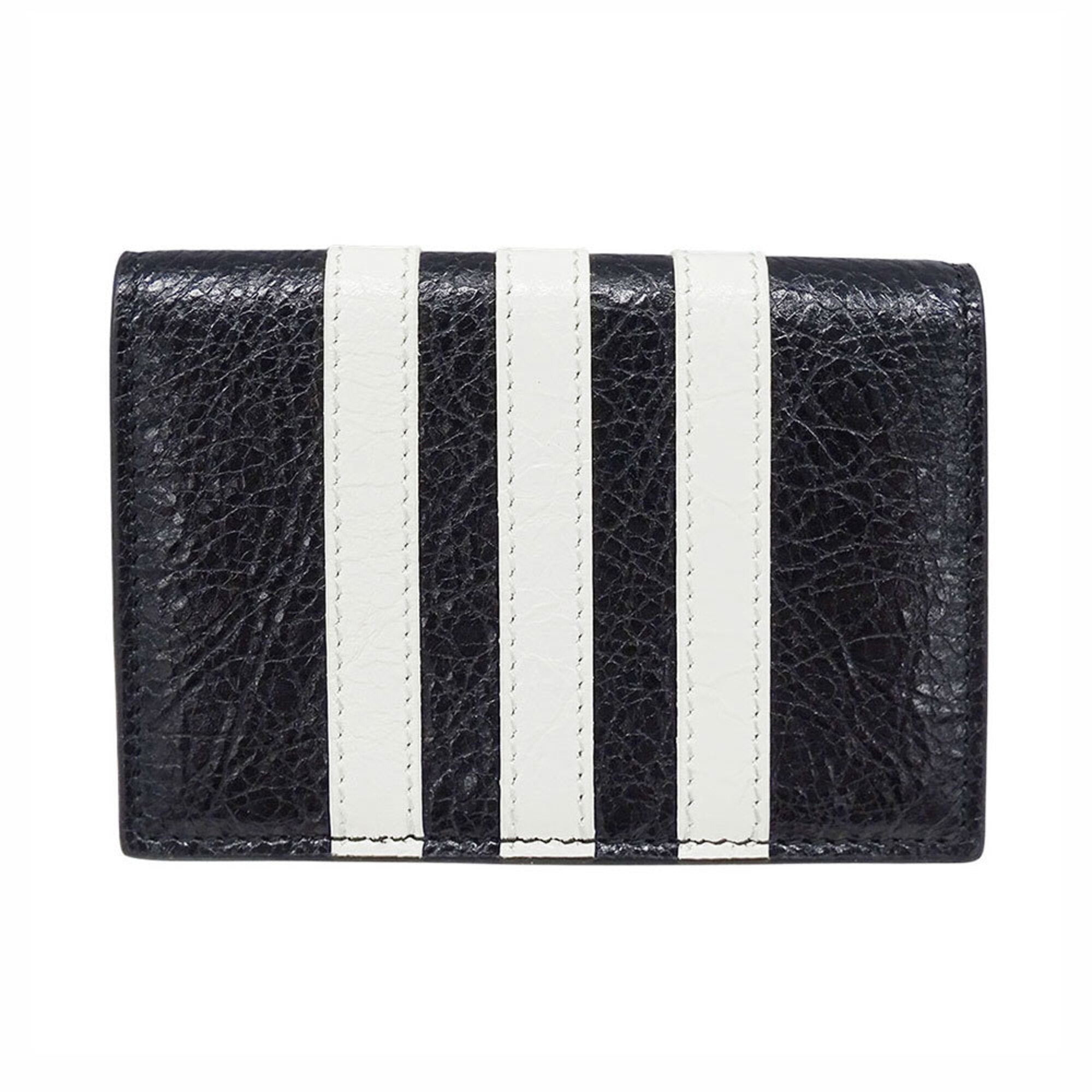Balenciaga Black Leather Wallet (Tri-Fold)
