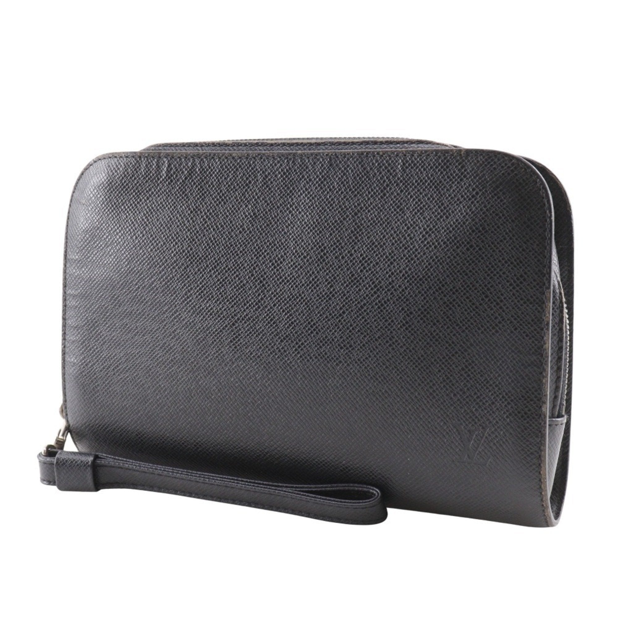 Louis Vuitton Taiga Ardoise Black Taiga Leather Handbag
