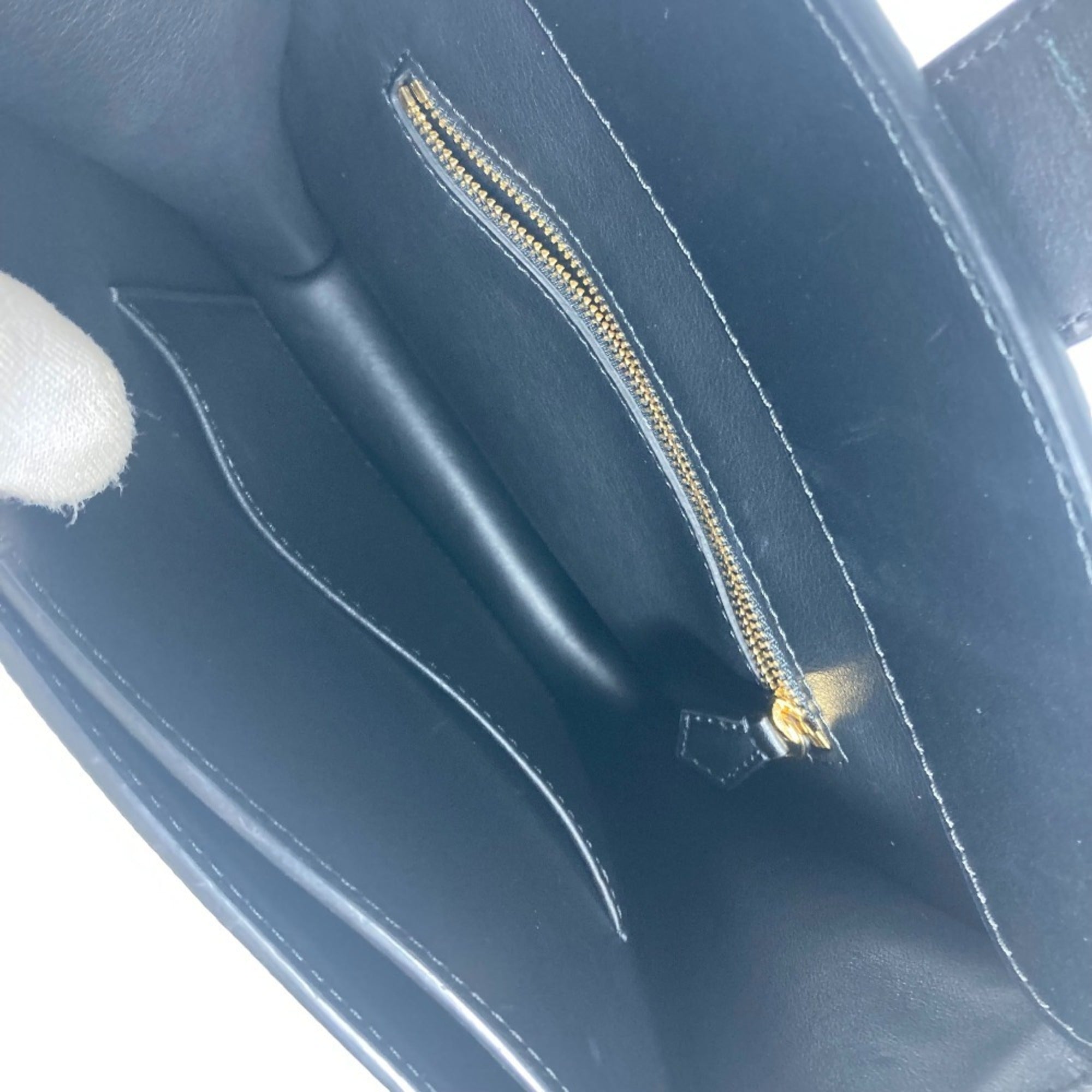 Louis Vuitton Beige Black Leather Handbag Tote Bag