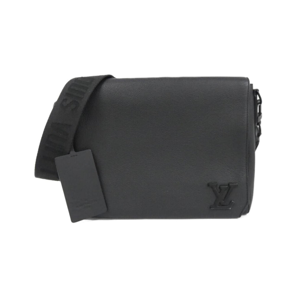 Louis Vuitton Black Leather Shoulder Bag
