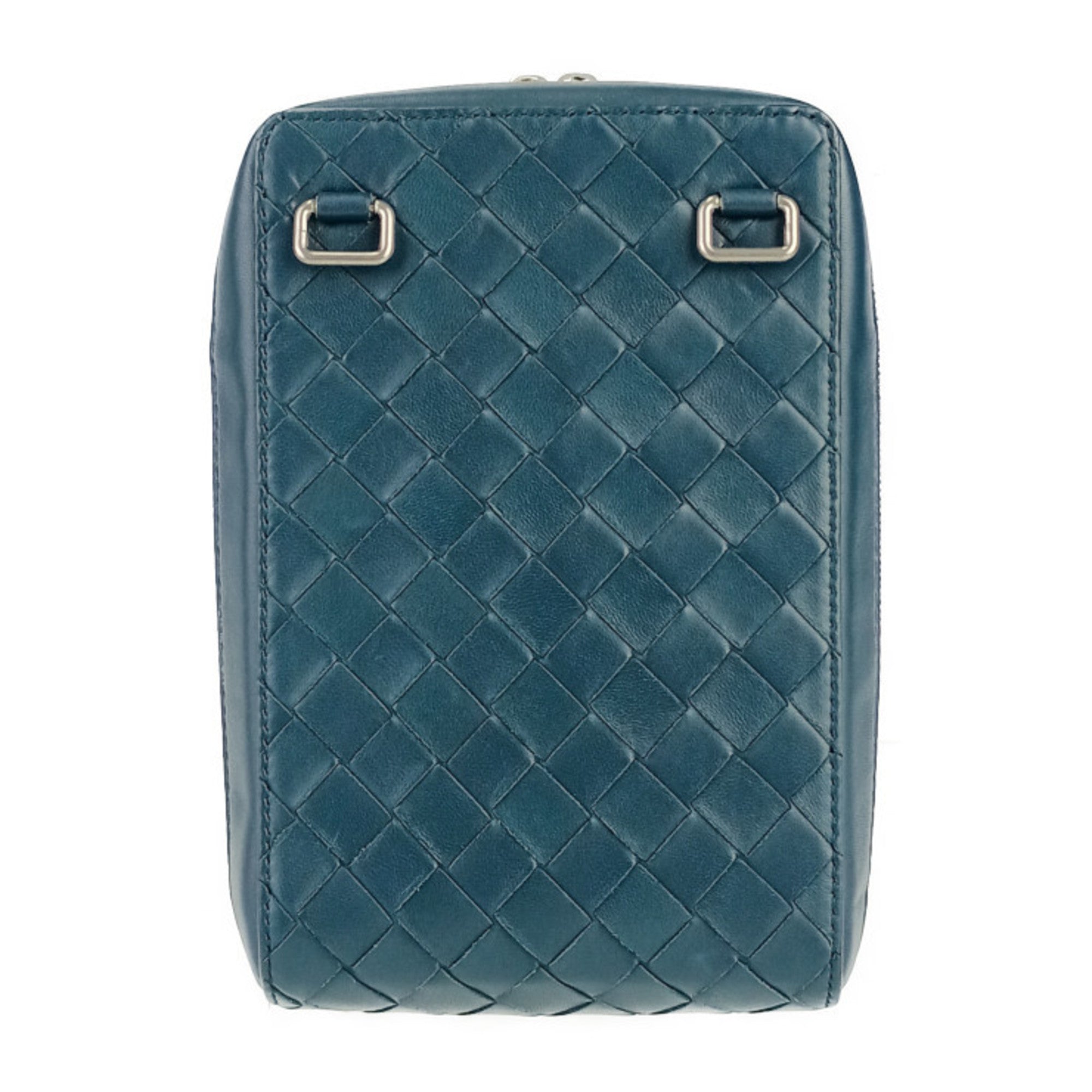 Bottega Veneta Blue Intrecciato Handbag Shoulder Bag Tote Bag