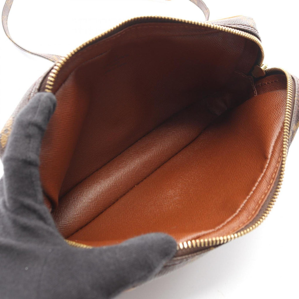 Louis Vuitton Brown Coated Canvas Leather Shoulder Bag