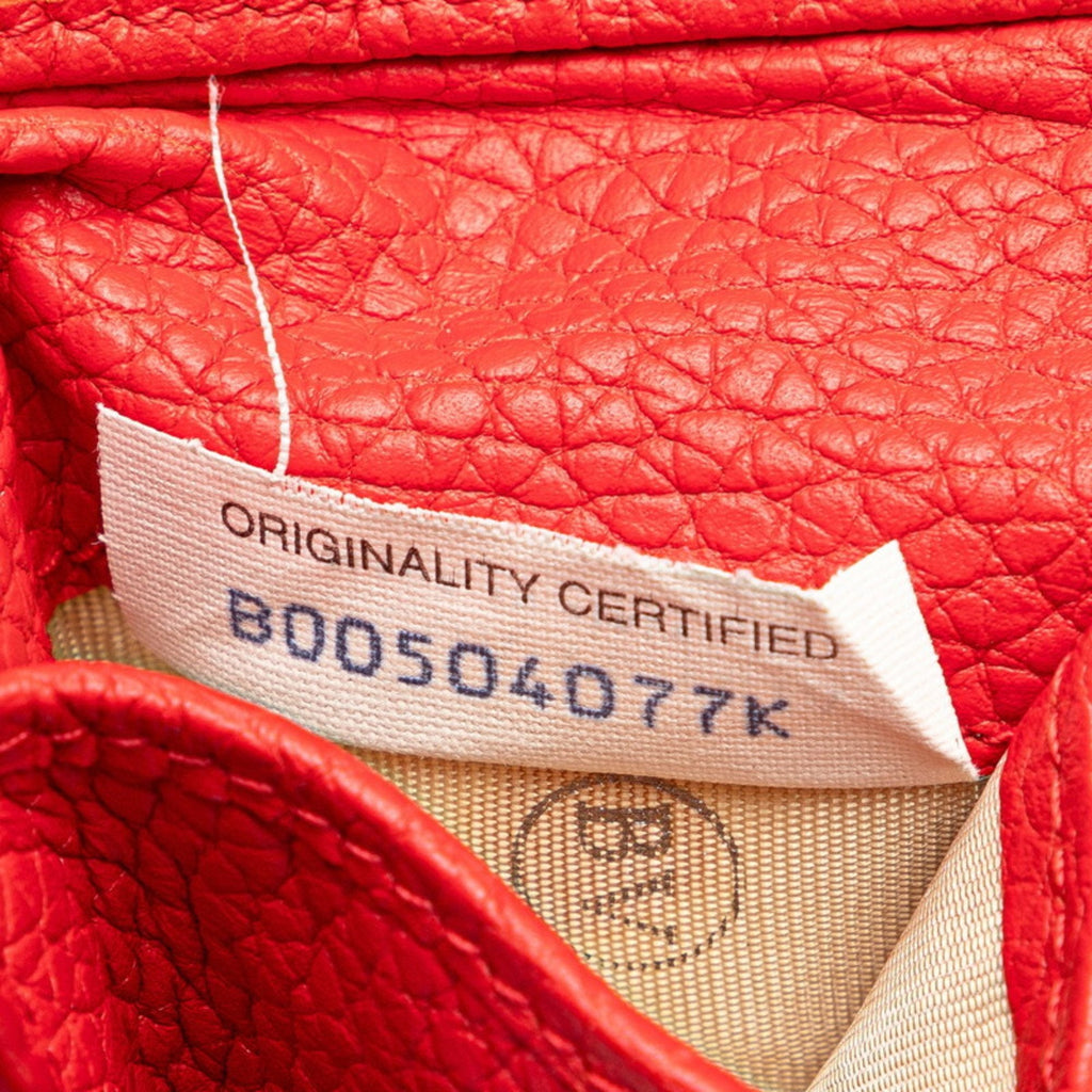 Bottega Veneta Red Color Leather Wallet (Bi-Fold)