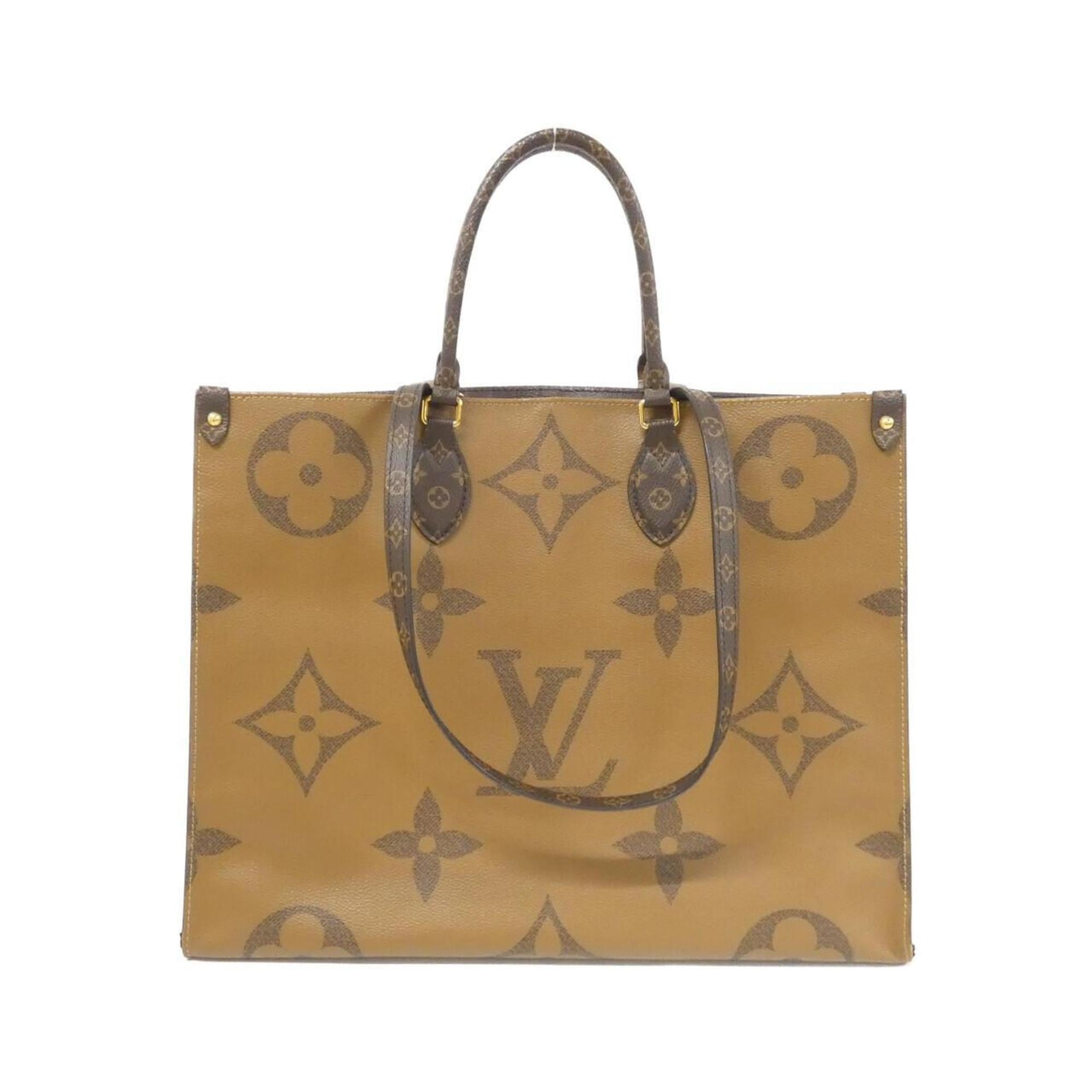 Louis Vuitton Brown Coated Canvas Handbag