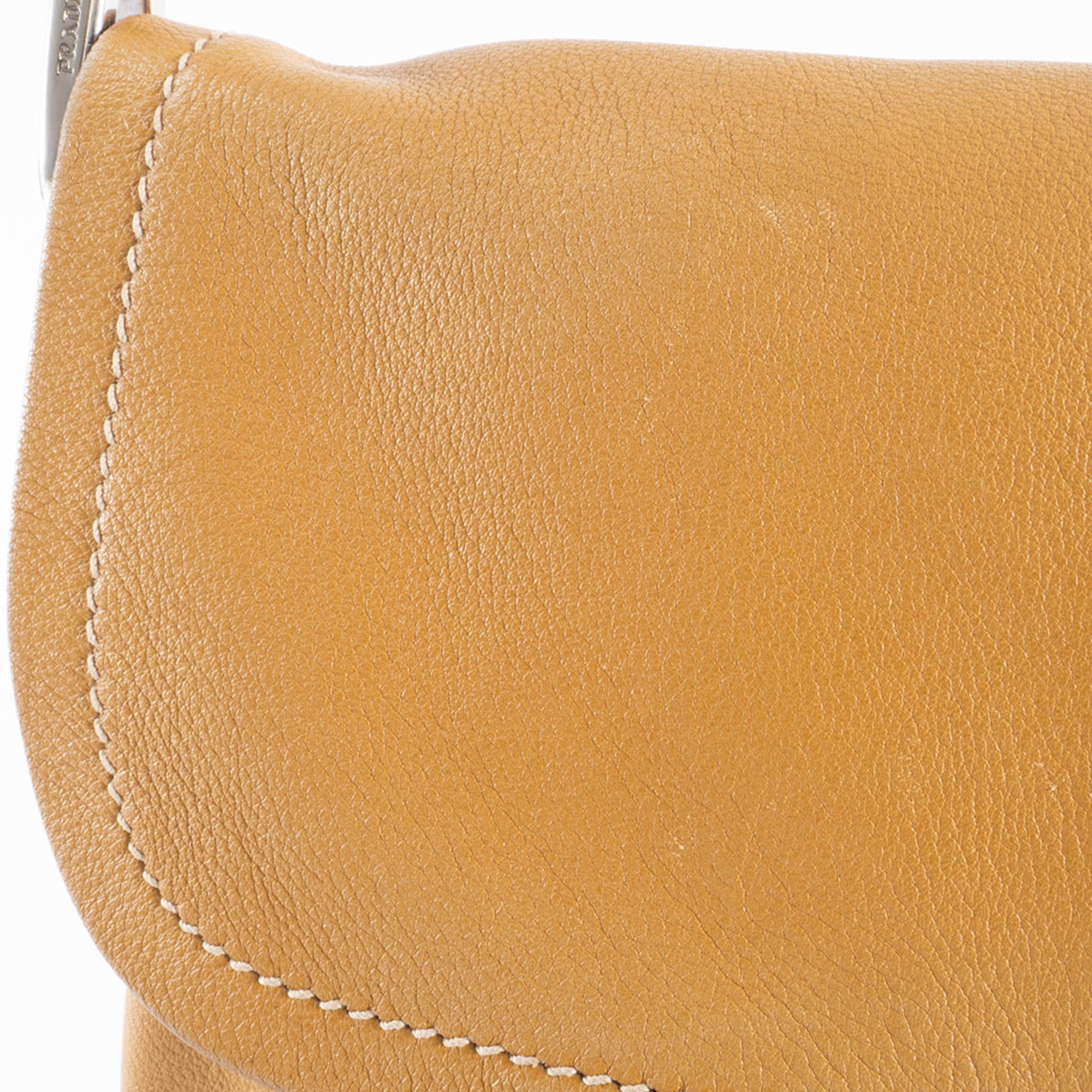 Prada Camel Leather Shoulder Bag