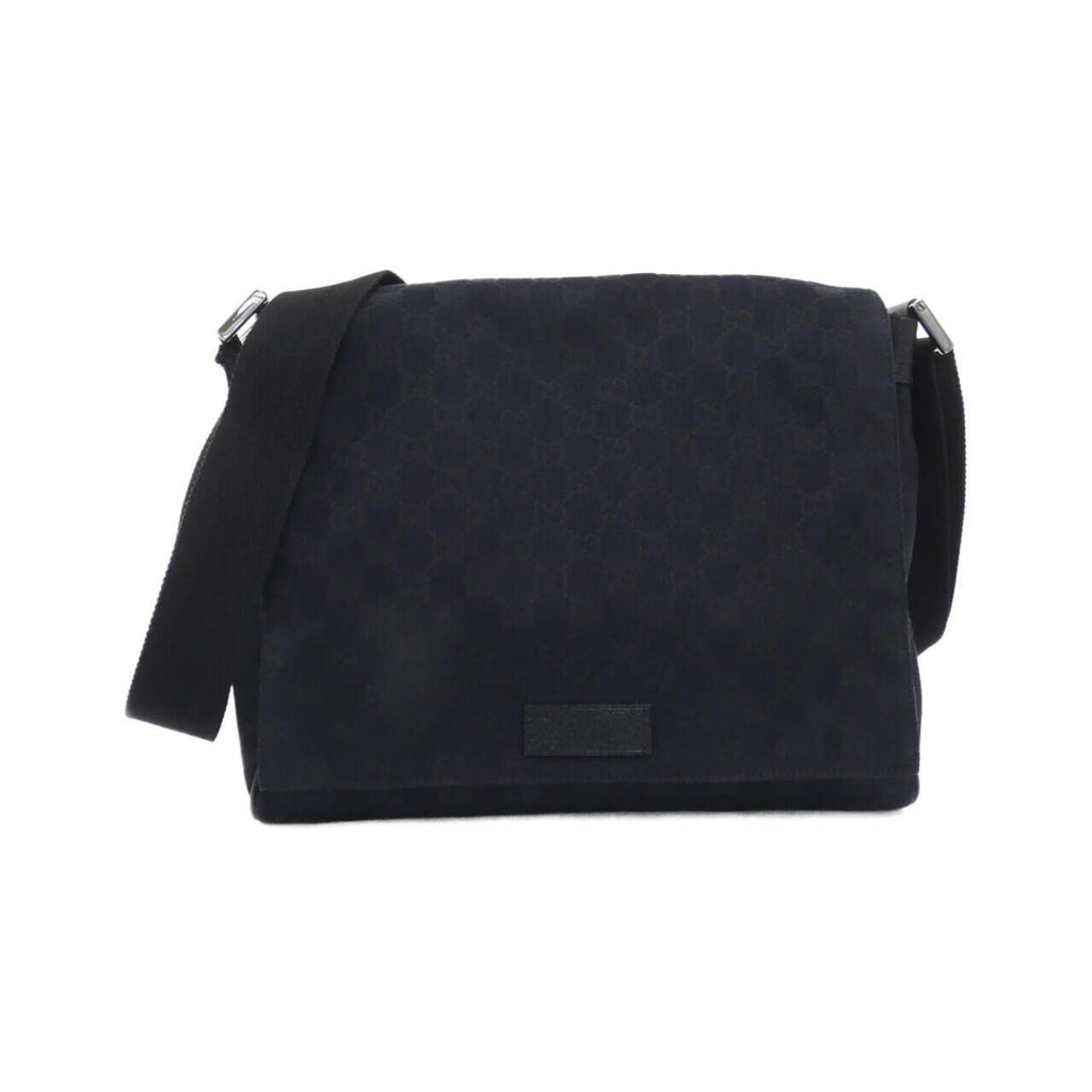 Gucci Black Gg Canvas Shoulder Bag (Pre-Owned)