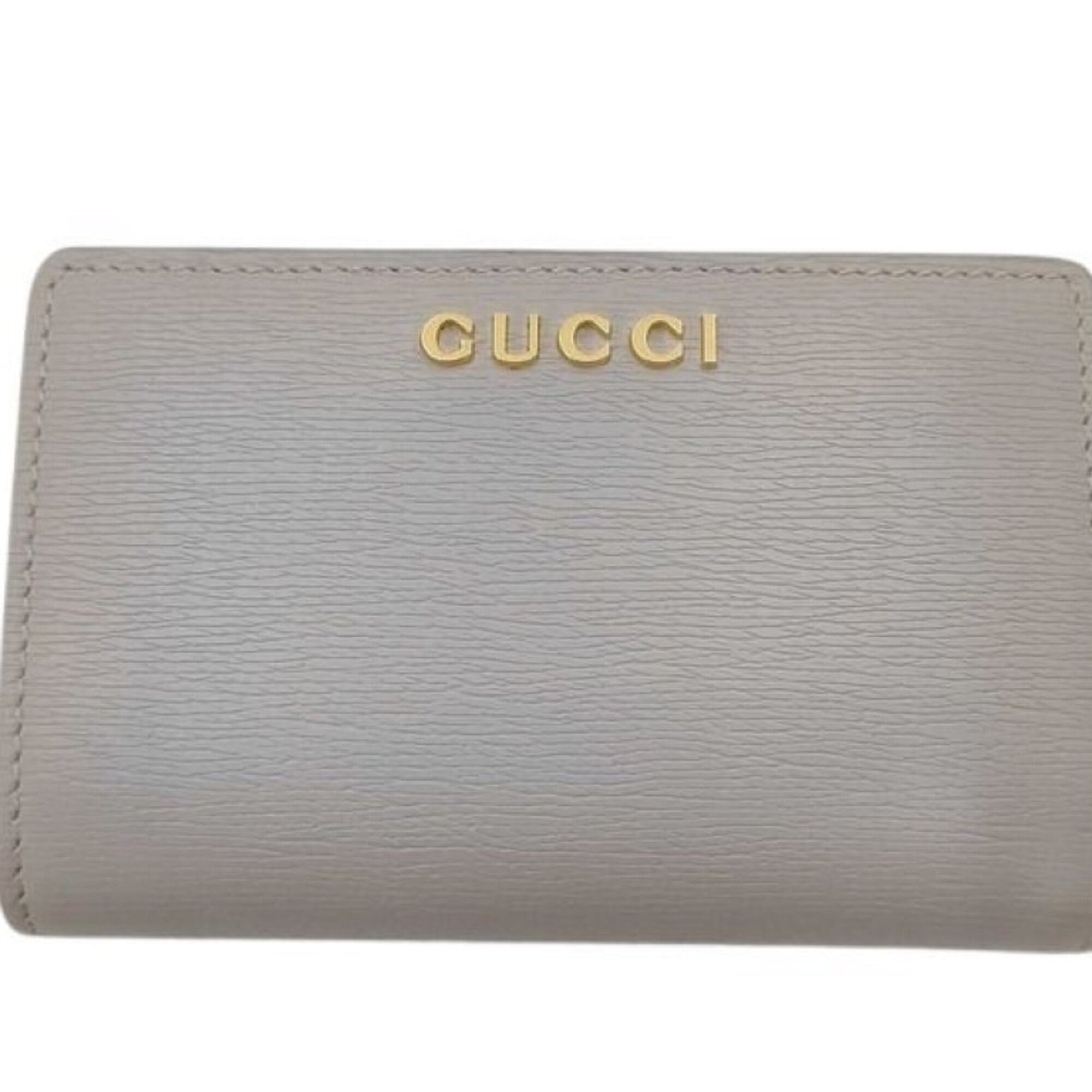 Gucci Gray Leather Wallet (Bi-Fold) (Pre-Owned)