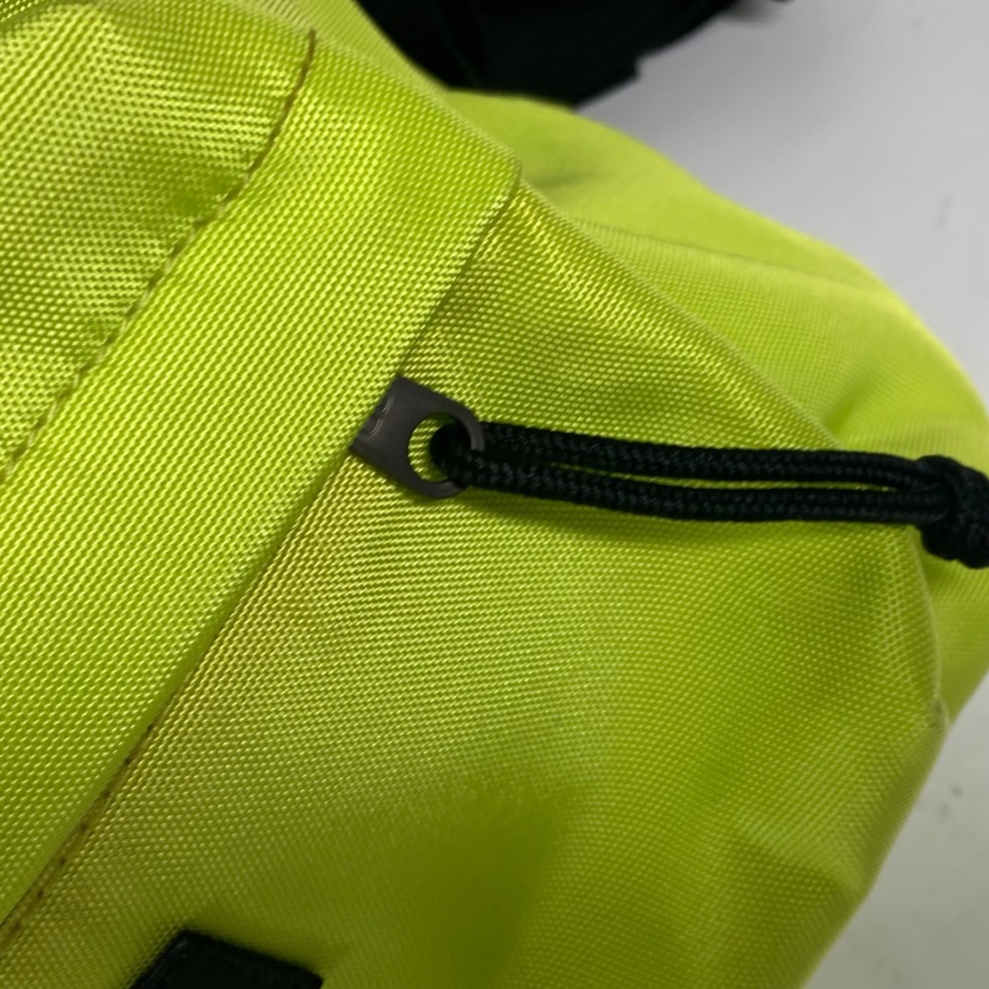 Balenciaga Black Yellow Nylon Canvas Backpack