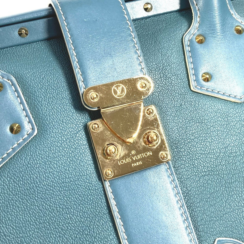 Louis Vuitton Blue Suhali Leather Leather Handbag Tote Bag
