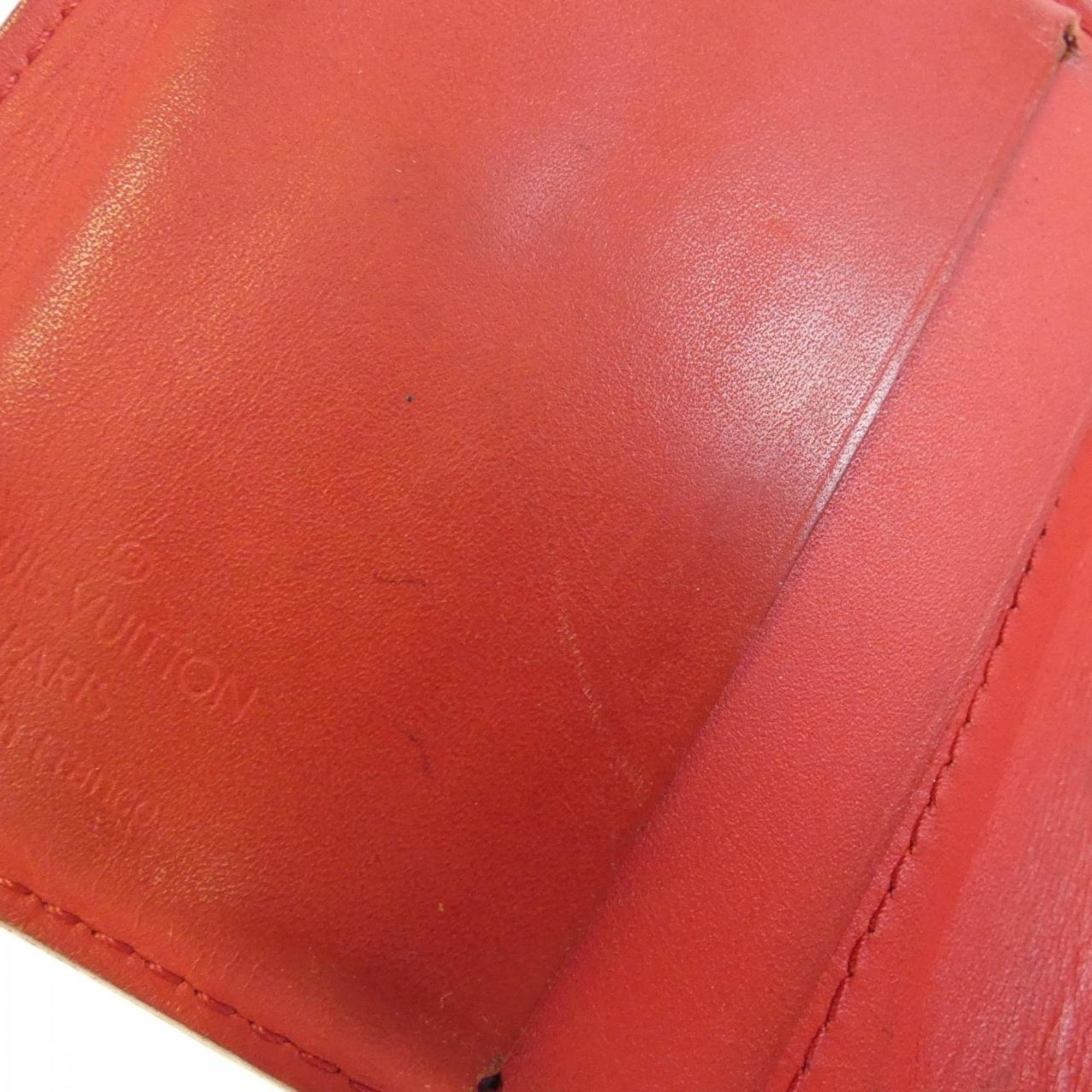 Louis Vuitton Red Color Leather Wallet