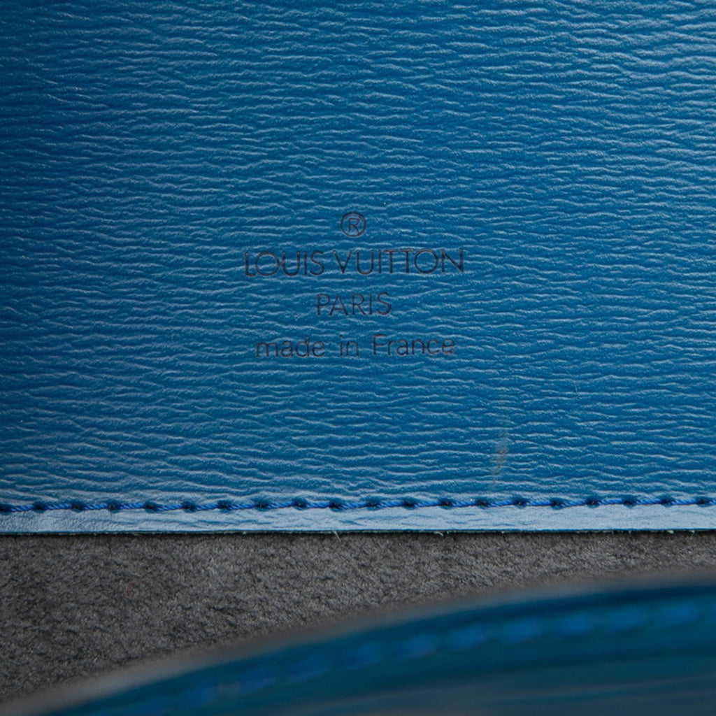 Louis Vuitton Toledo Blue Leather Shoulder Bag