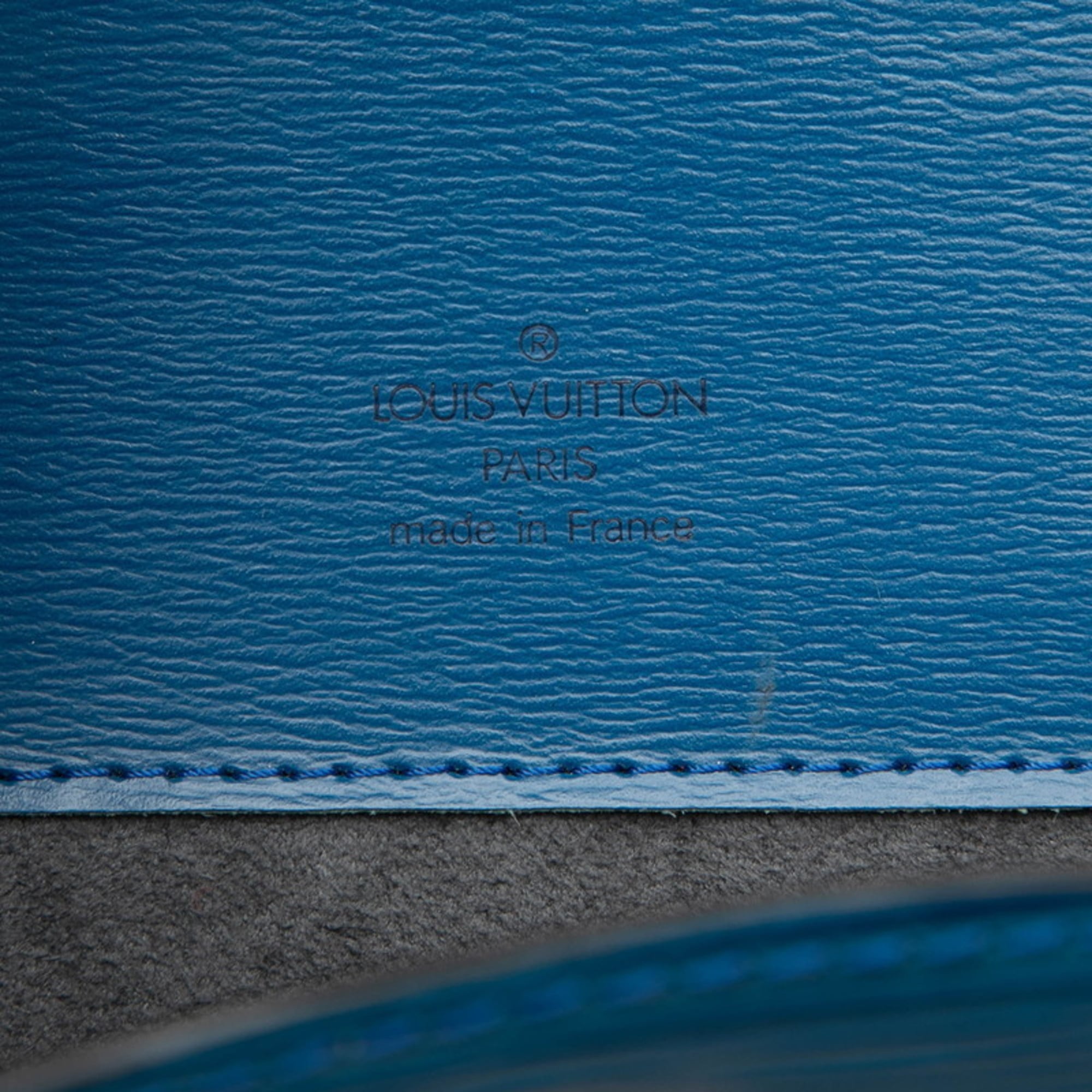Louis Vuitton Toledo Blue Leather Shoulder Bag