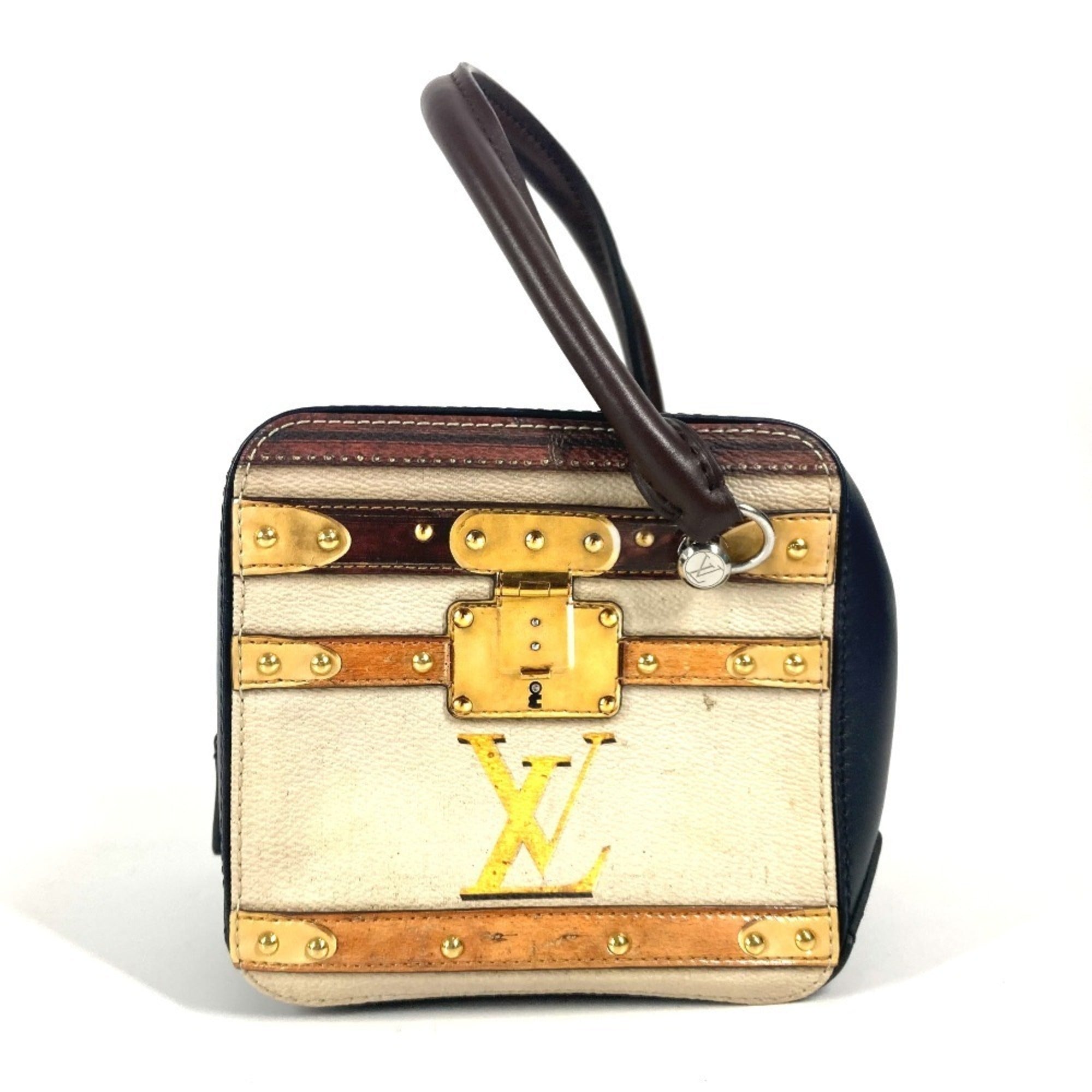 Louis Vuitton Navy Leather Handbag