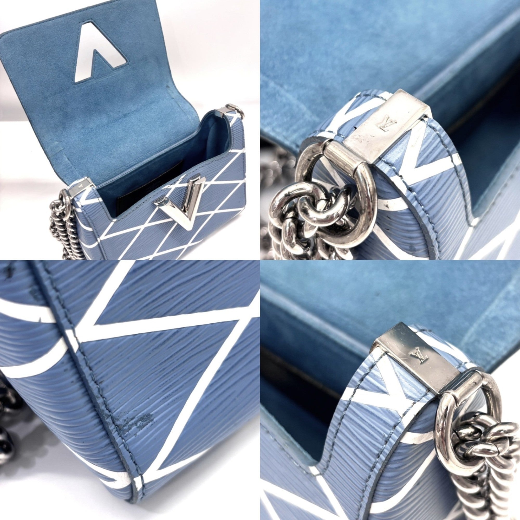 Louis Vuitton Epi Blue Light Blue Epi Leather Shoulder Bag