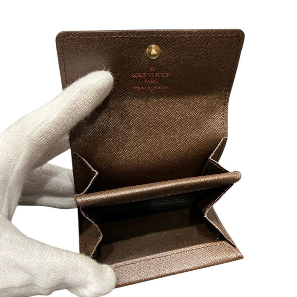 Louis Vuitton Brown Pvc Coin Purse/Coin Case