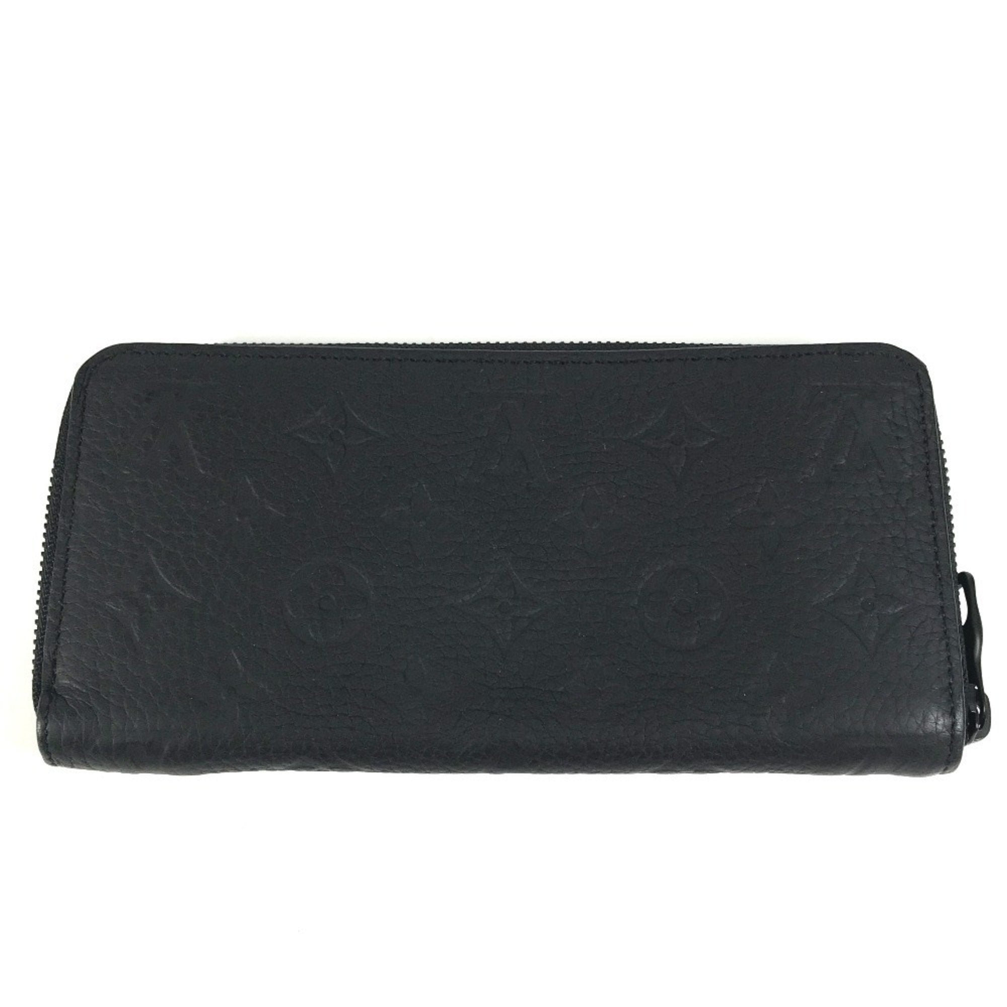 Louis Vuitton Black Noir Leather Long Wallet