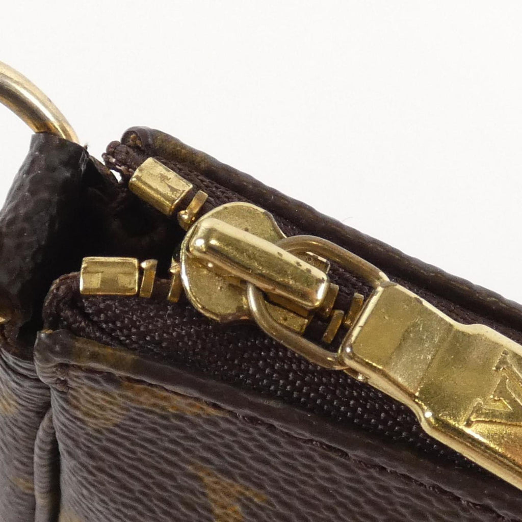 Louis Vuitton Brown Coated Canvas Pouch