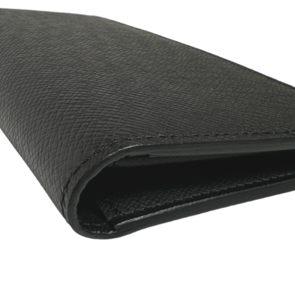 Louis Vuitton Black Taiga Leather Long Wallet