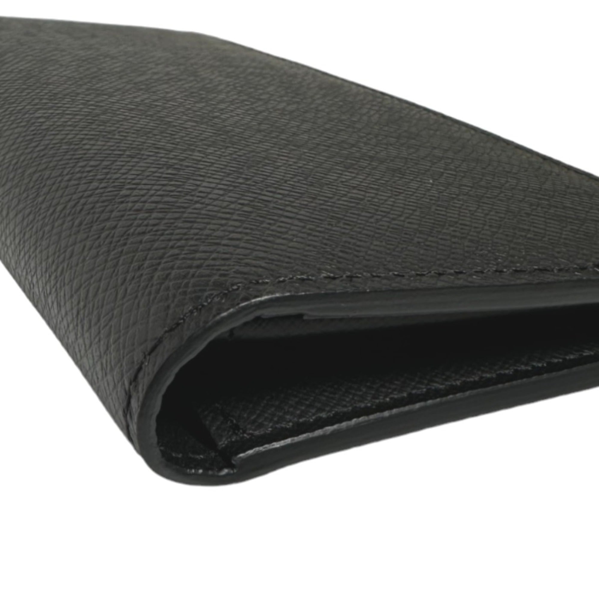 Louis Vuitton Black Taiga Leather Long Wallet