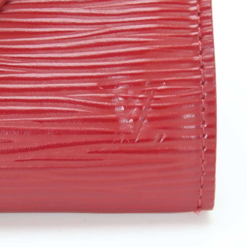 Louis Vuitton Ruby Epi Leather Wallet (Tri-Fold)