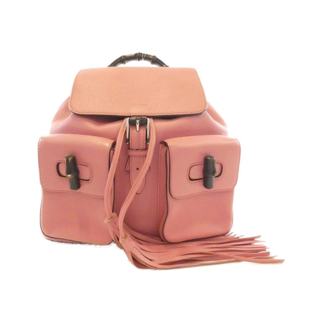 Gucci Pink Leather Backpack (Pre-Owned)