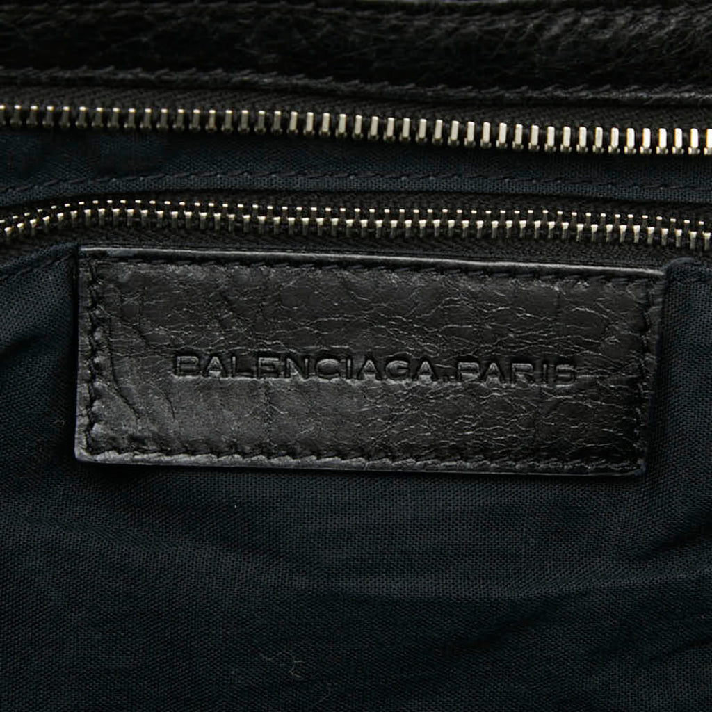 Balenciaga Black Leather Briefcase Shoulder