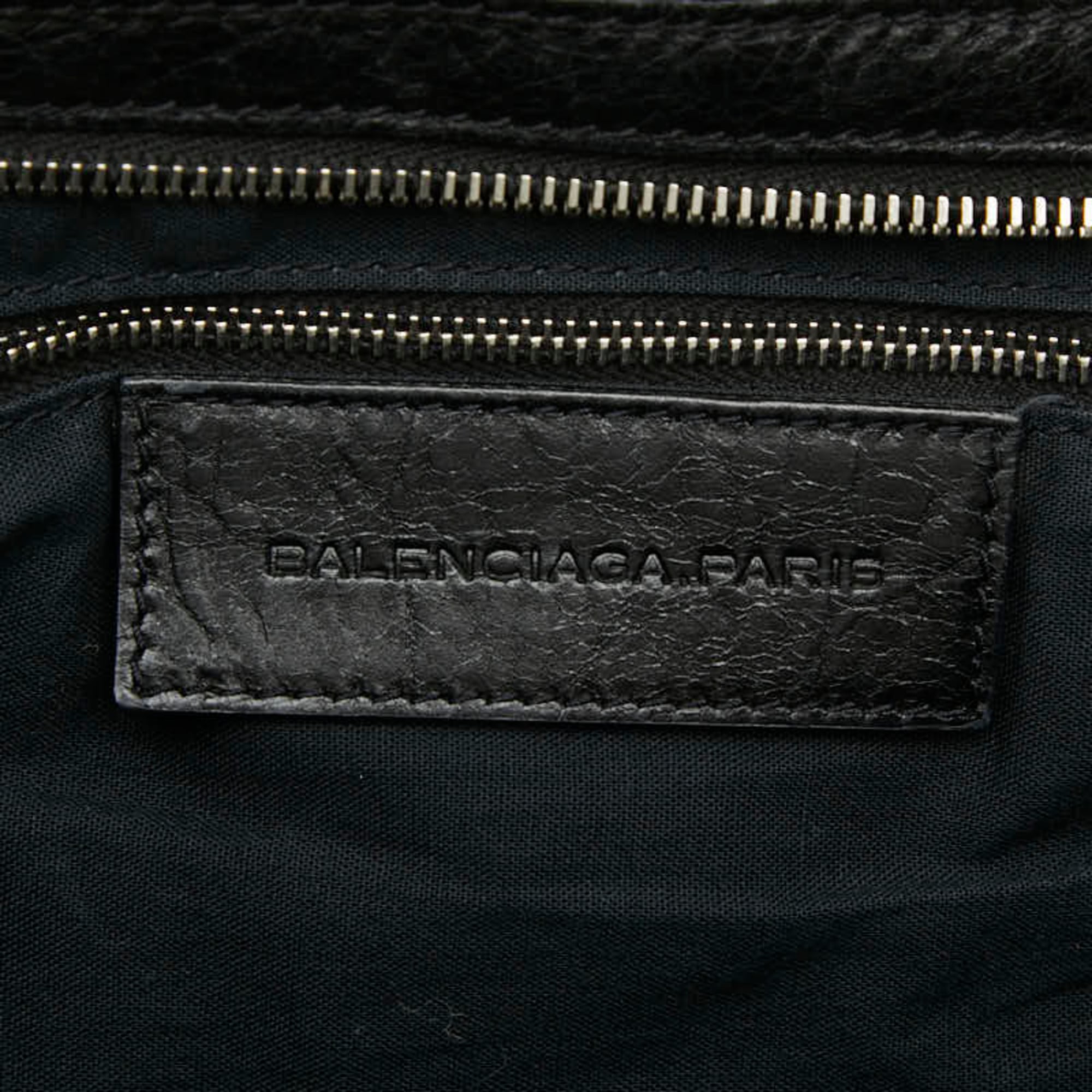 Balenciaga Black Leather Briefcase Shoulder