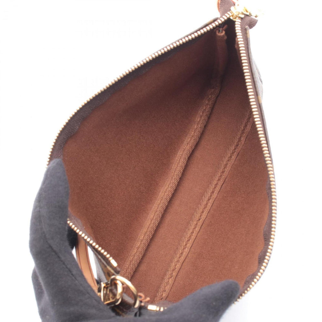 Louis Vuitton Brown Monogram Coated Canvas Leather Handbag