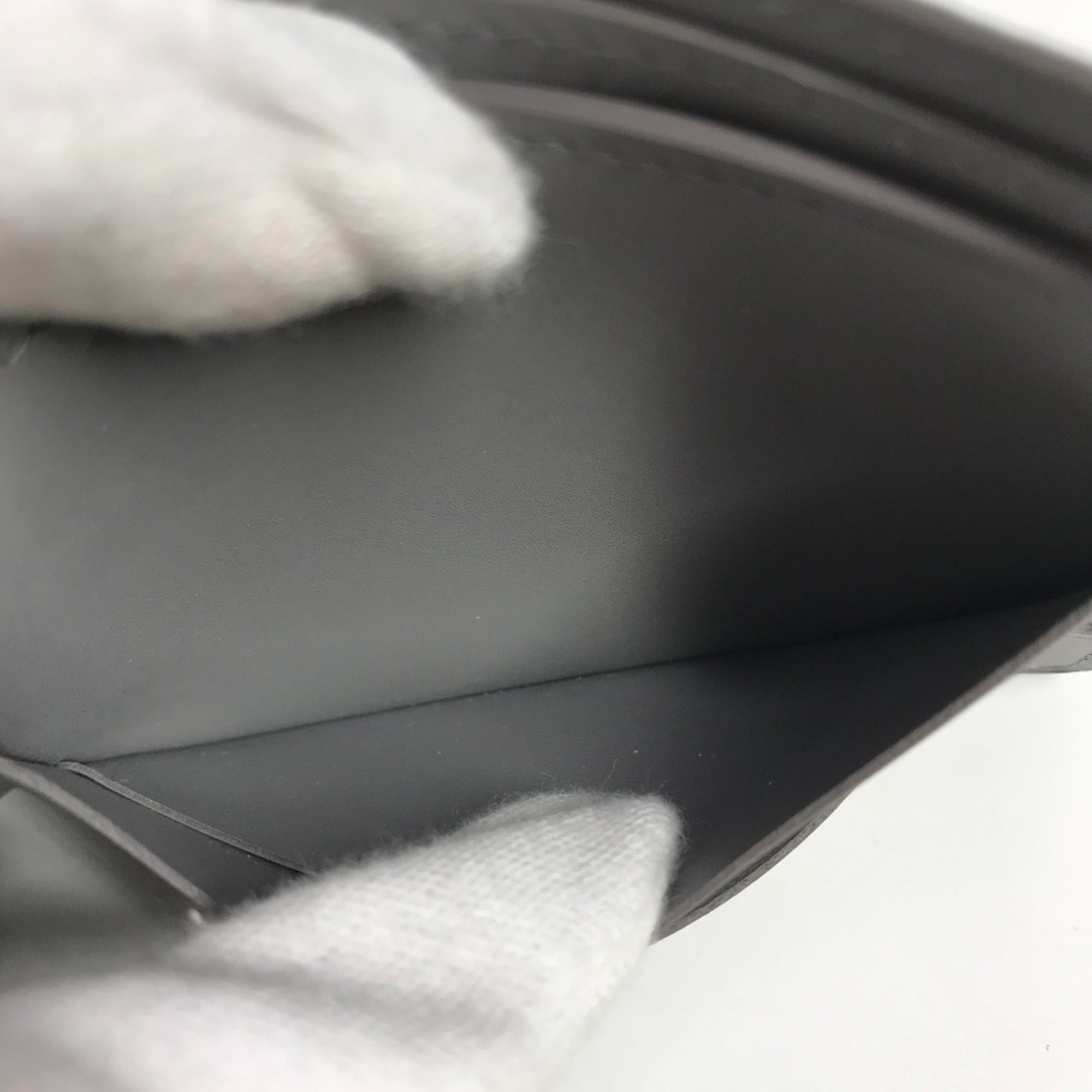 Louis Vuitton Gray Leather Wallet
