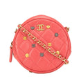 Chanel Red Color Leather Shoulder Bag