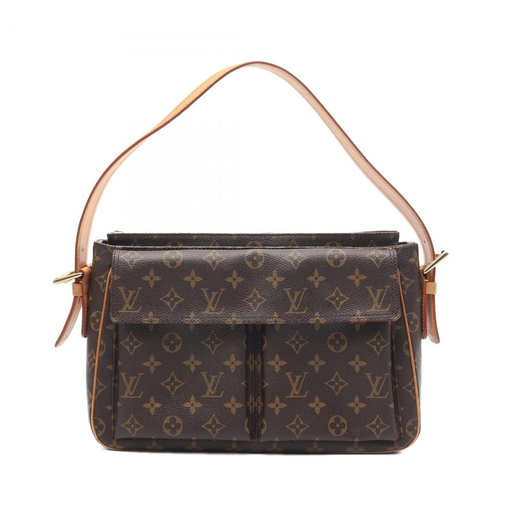 Louis Vuitton Brown Monogram Coated Canvas Pvc Leather Shoulder Bag