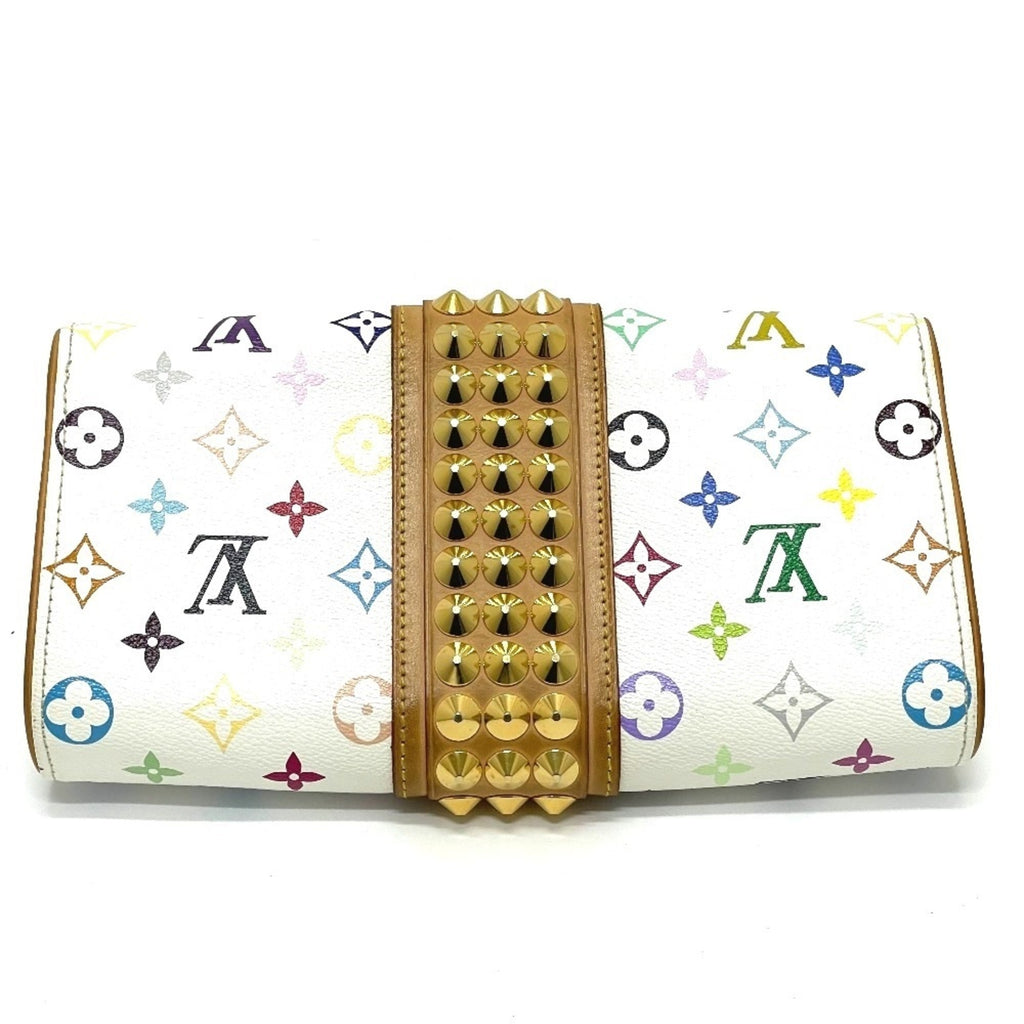 Louis Vuitton Blanc Multi-Color Monogram Multicolore Clutch Bag Pochette