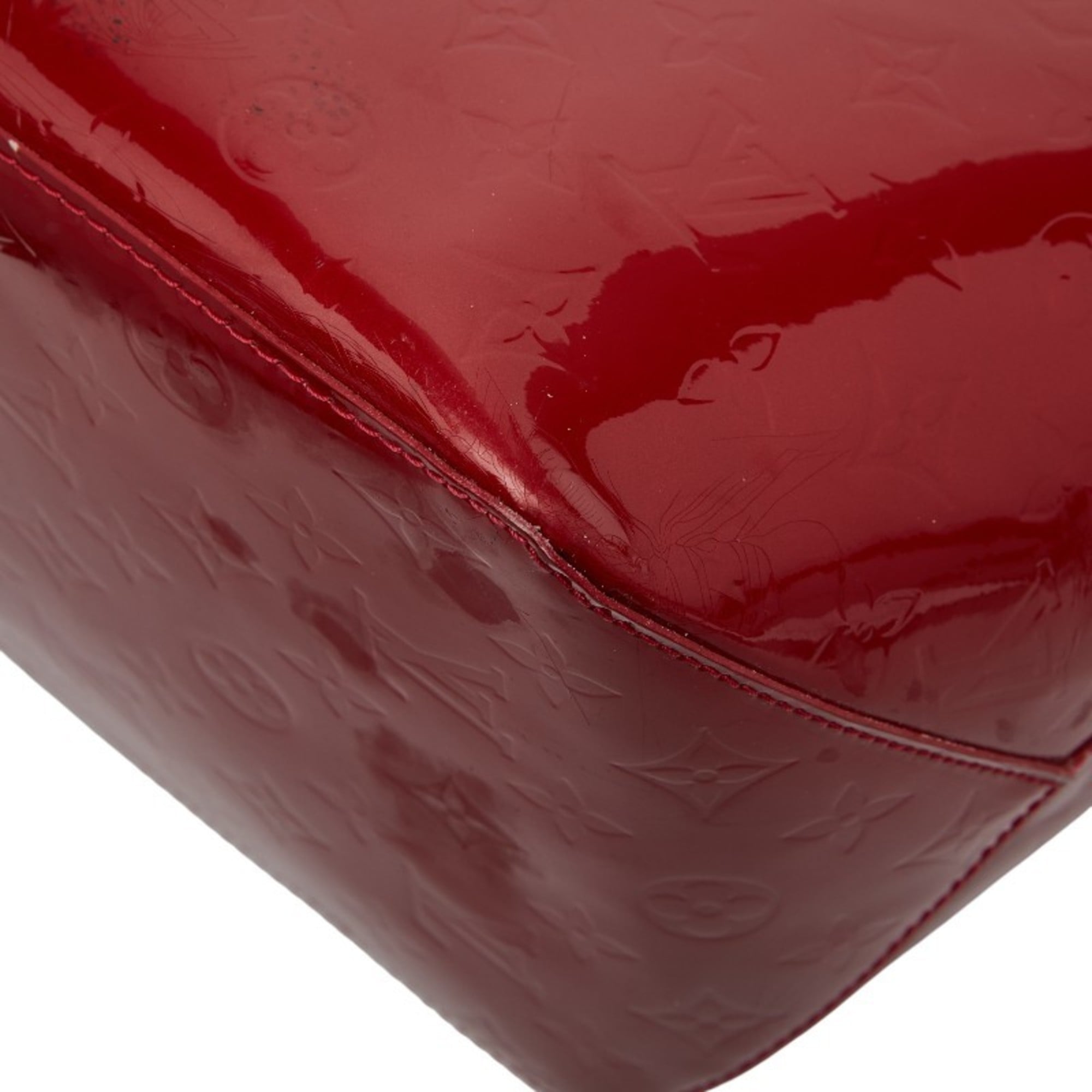 Louis Vuitton Pomme D'amour Red Color Patent Leather Handbag Tote Bag