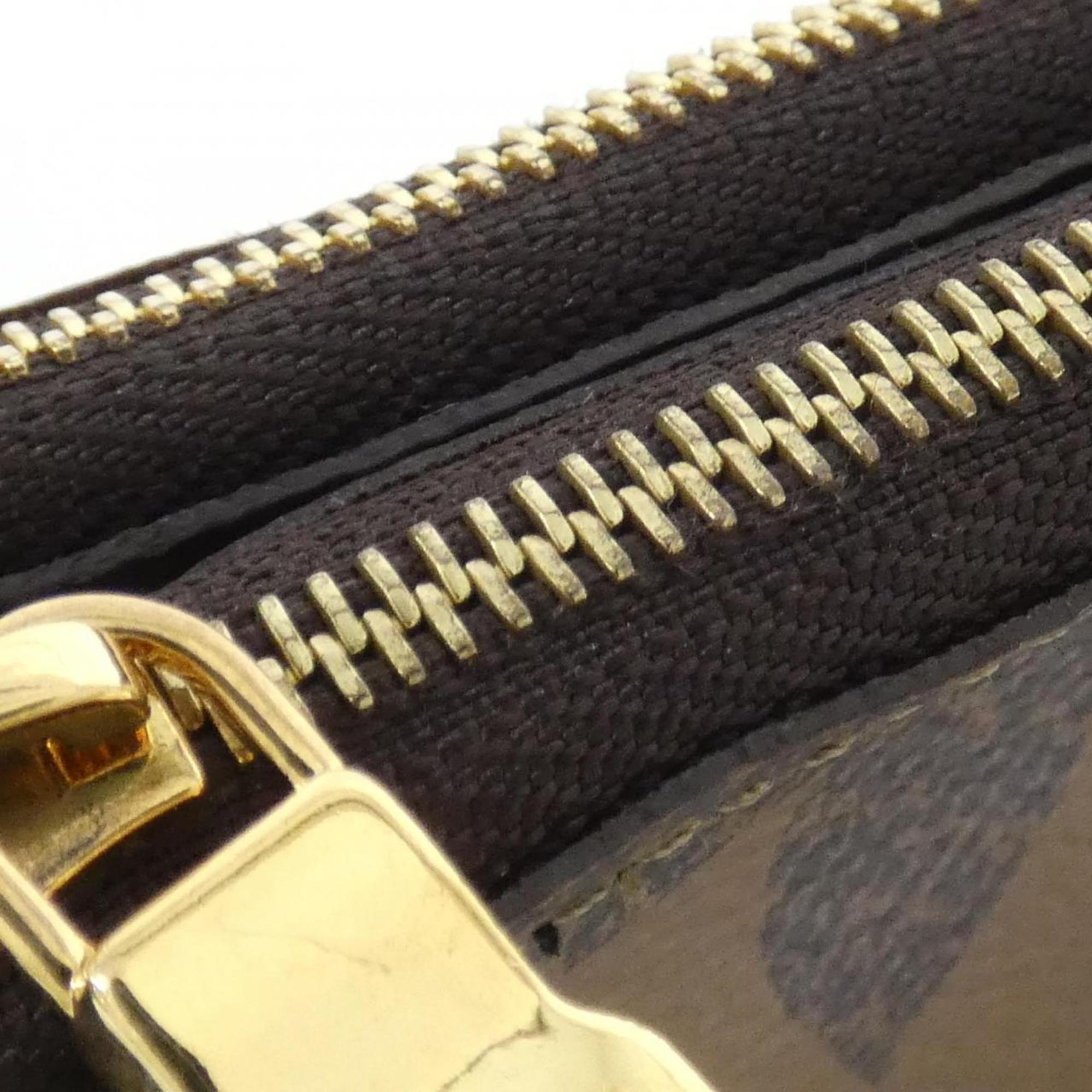 Louis Vuitton Marron Coated Canvas Pochette Shoulder Bag