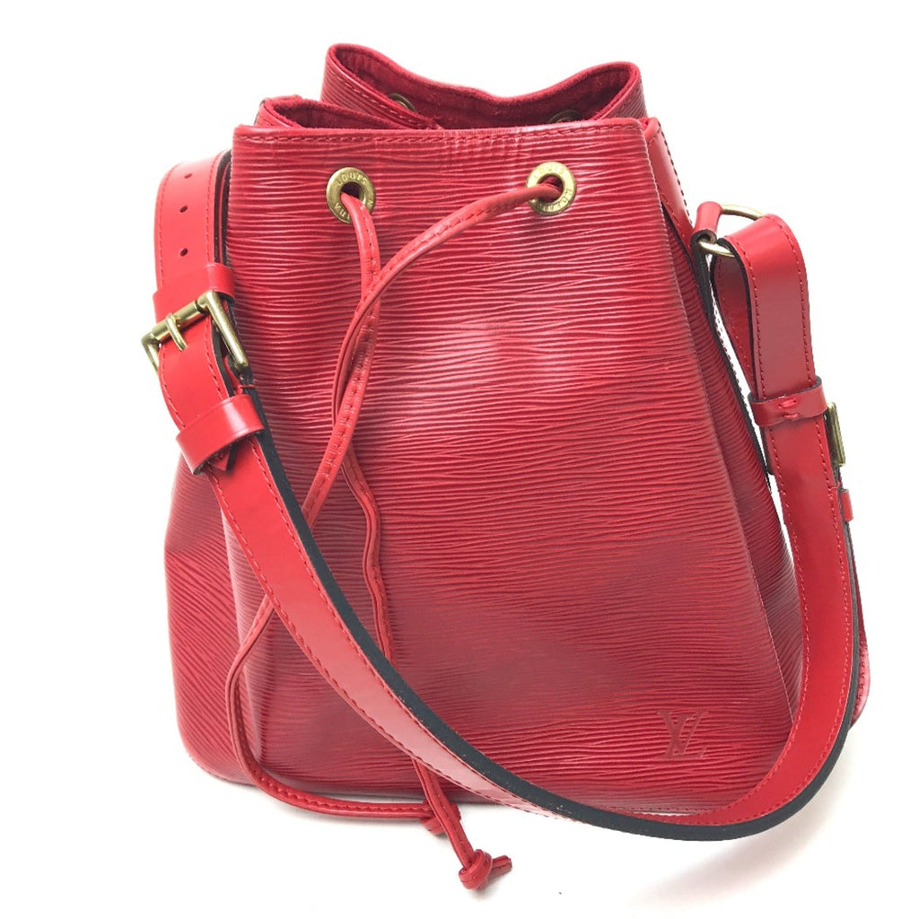 Louis Vuitton Red Leather Shoulder Bag