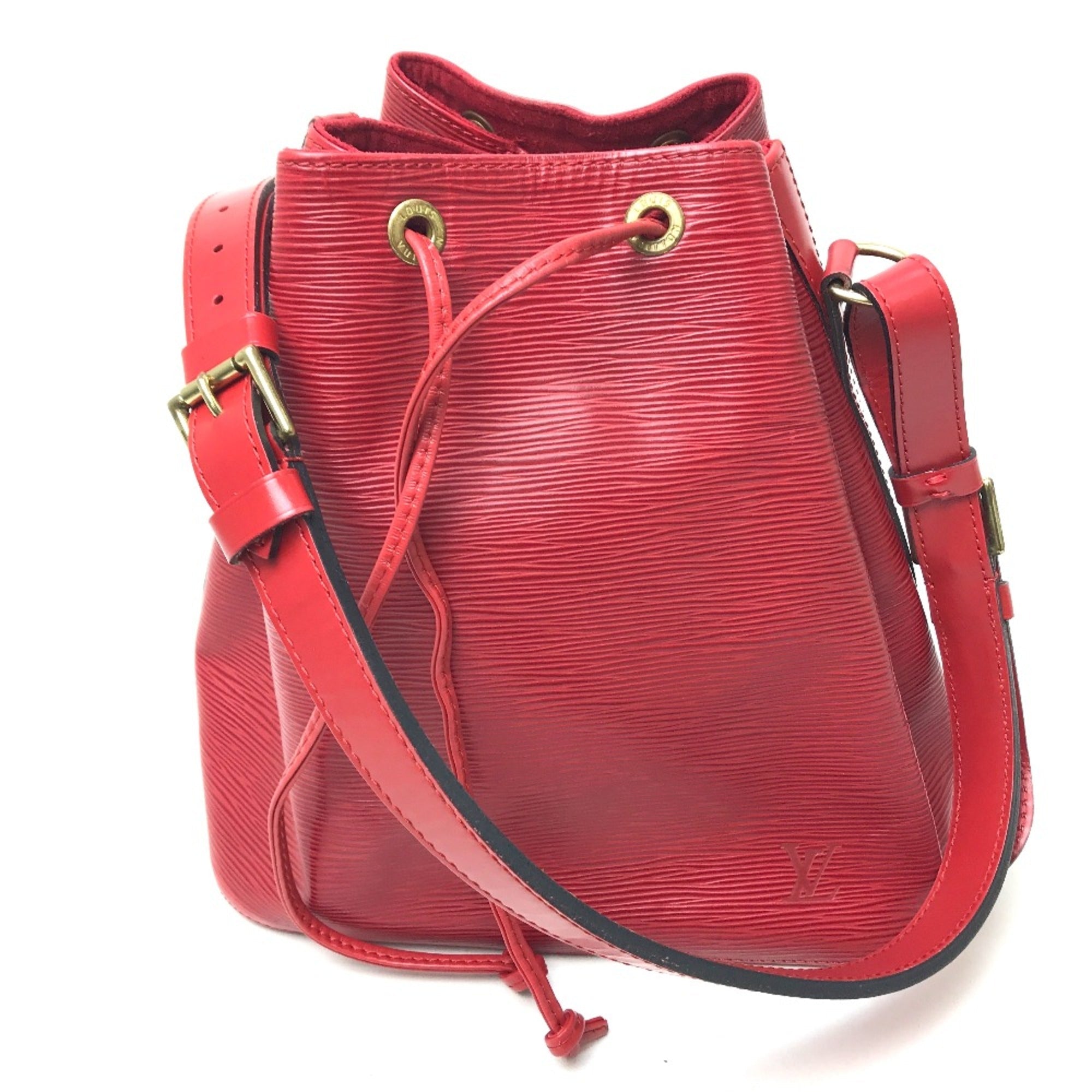 Louis Vuitton Red Leather Shoulder Bag