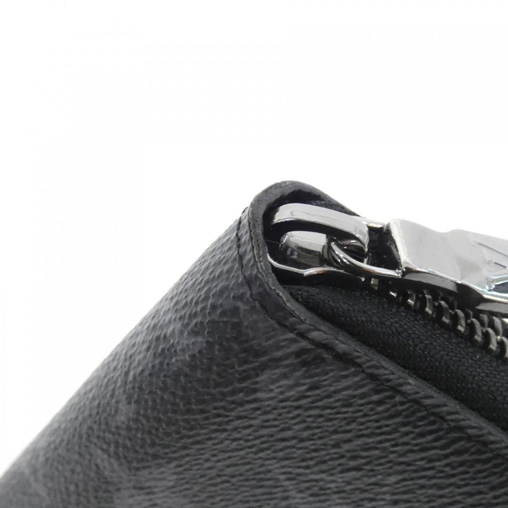 Louis Vuitton Black Coated Canvas Long Wallet