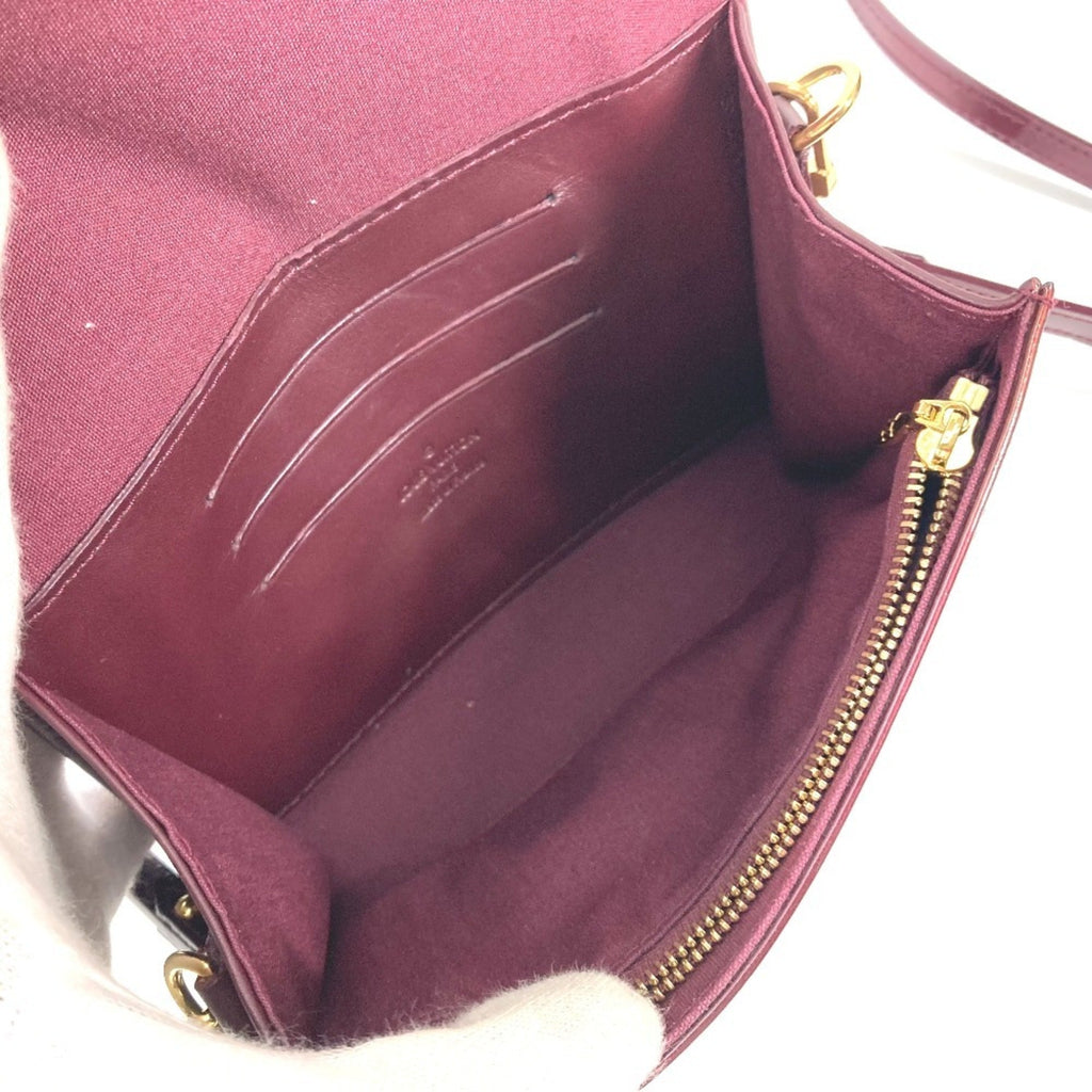 Louis Vuitton Monogram Vernis Purple Rouge Fauviste Monogram Vernis Clutch Bag Shoulder Bag