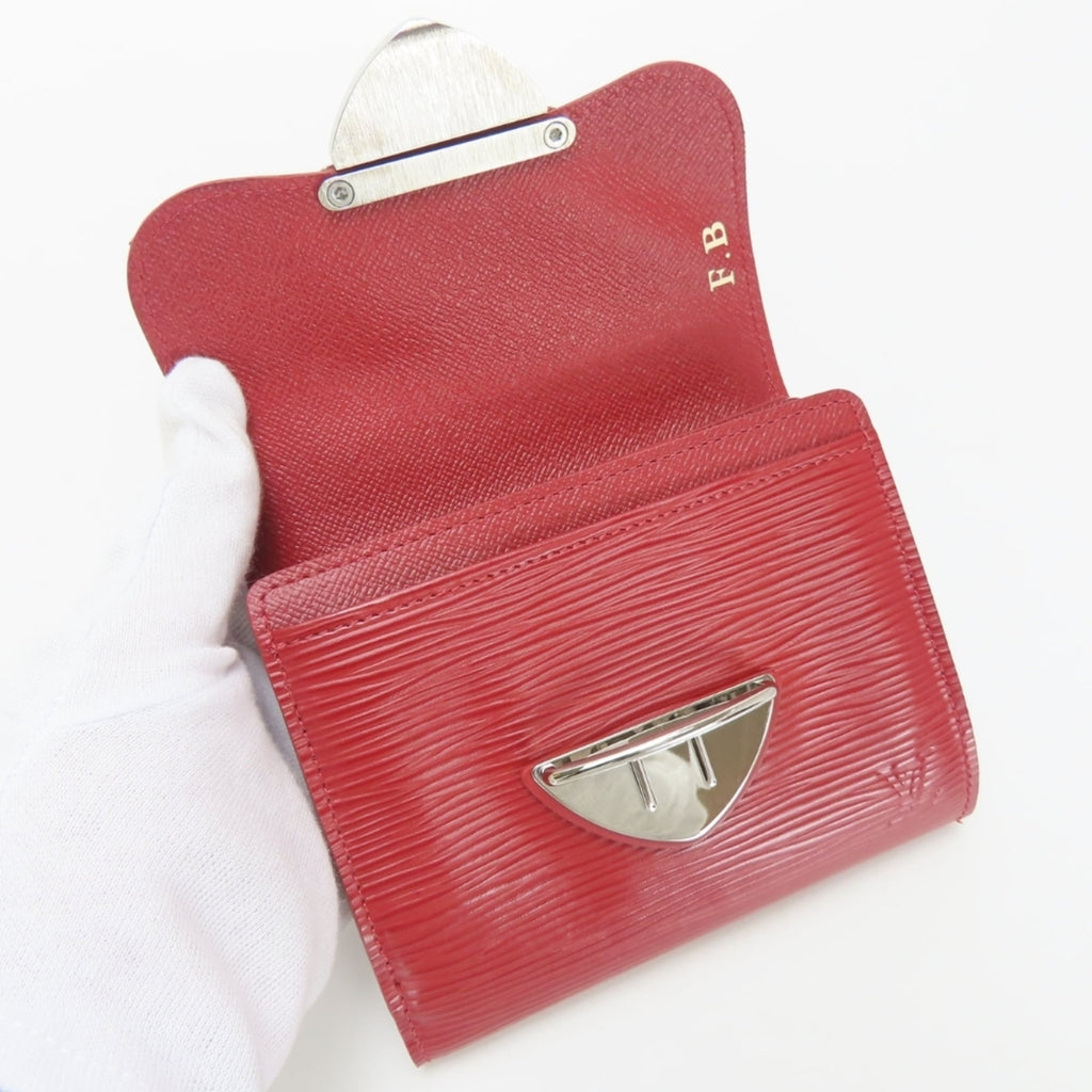 Louis Vuitton Ruby Epi Leather Wallet (Tri-Fold)