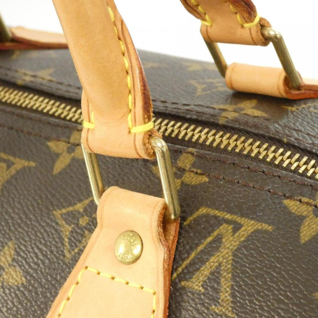 Louis Vuitton Marron Coated Canvas Boston Bag