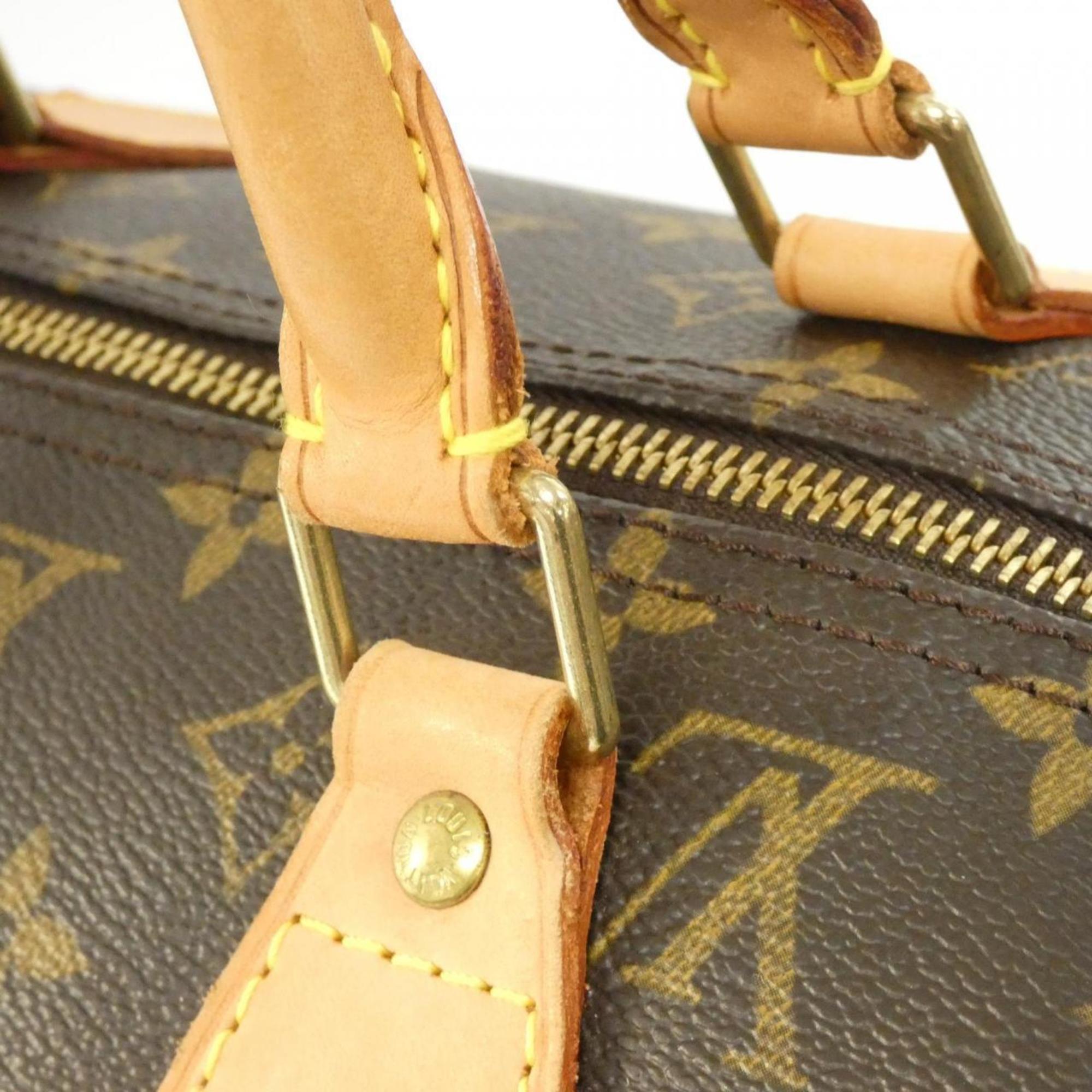 Louis Vuitton Marron Coated Canvas Boston Bag