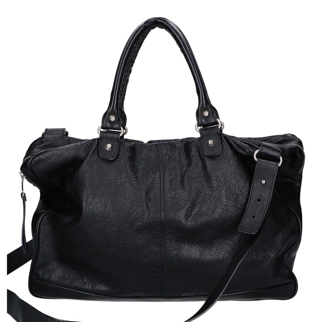 Balenciaga Black Leather Briefcase Shoulder