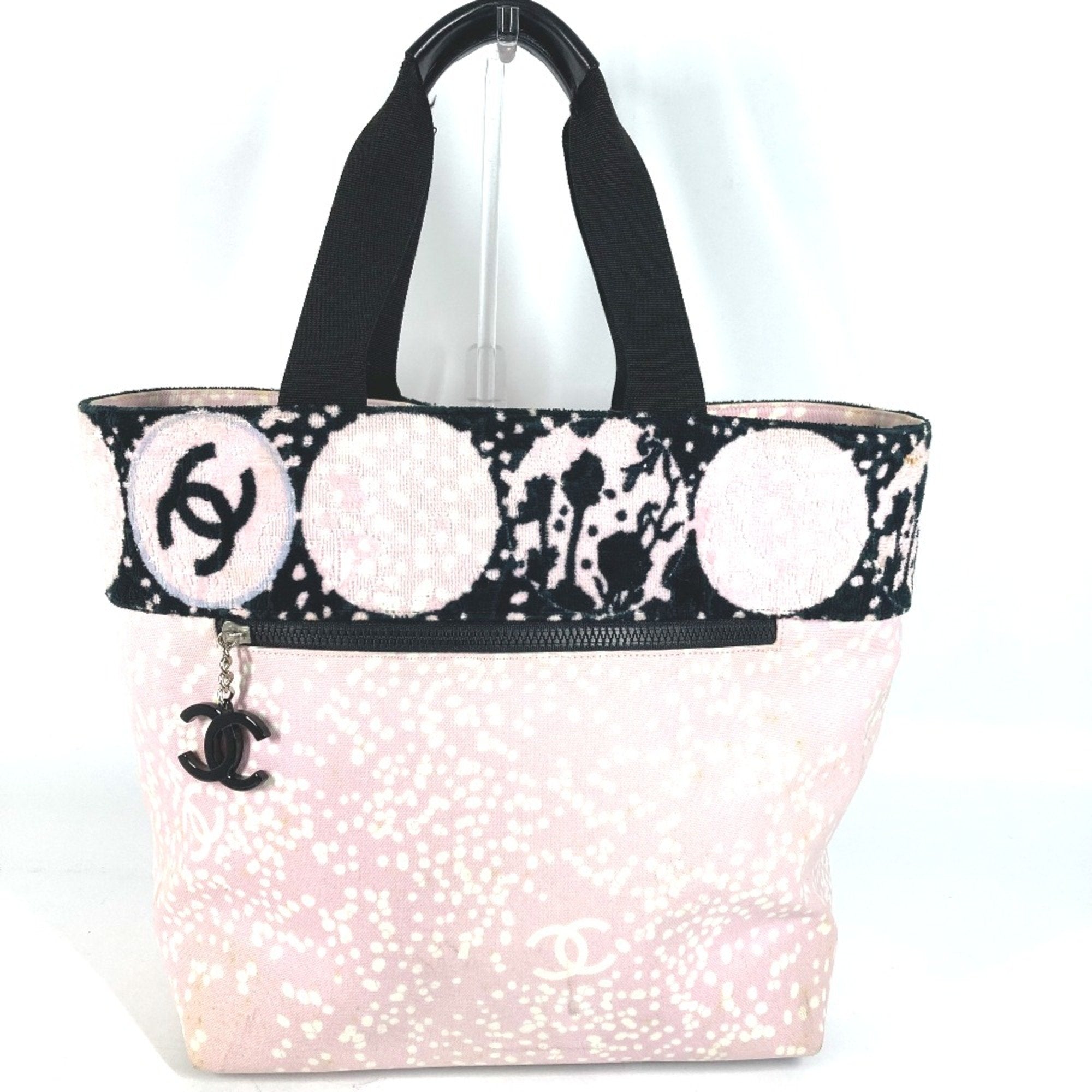 Chanel Pink Cotton Shoulder Bag